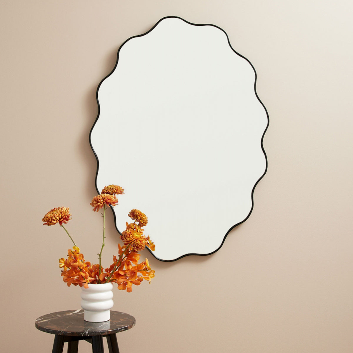 Artemis Oval Mirror - Black Wall Mirror for Bathroom, Bedroom & Living Room - Elegant Home Decor & Functional Mirror for Vanity, Entryway & Dressing Area