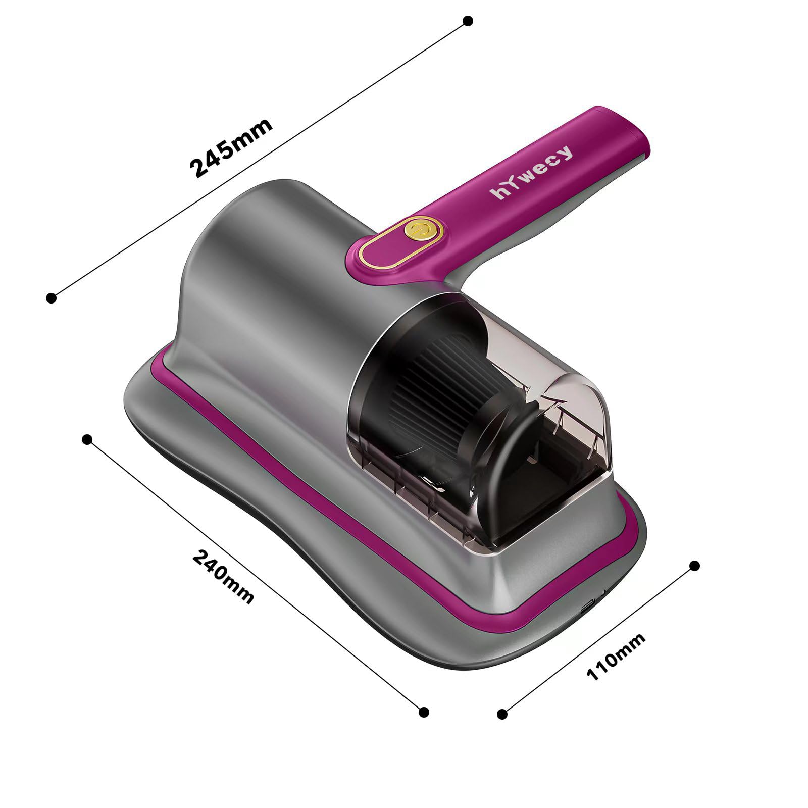 6600mAh Cordless Handheld UV Mattress Vacuum Cleaner - Wireless Bed Vacuum for Dust Mites, Lightweight 2-Speed Cleaning Machine for Bed, Sofa, Pillow, Carpet | Perfect for Allergy Relief & Home Deep Cleaning