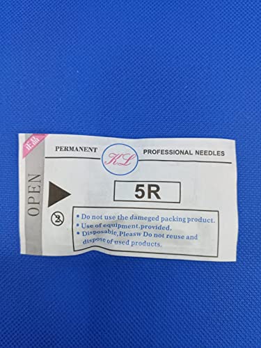 Permanent Makeup Needles Cartridges - 5R 10pcs for Eyebrow Microblading & Tattooing | Professional PMU Supplies for Artists & Salon Use