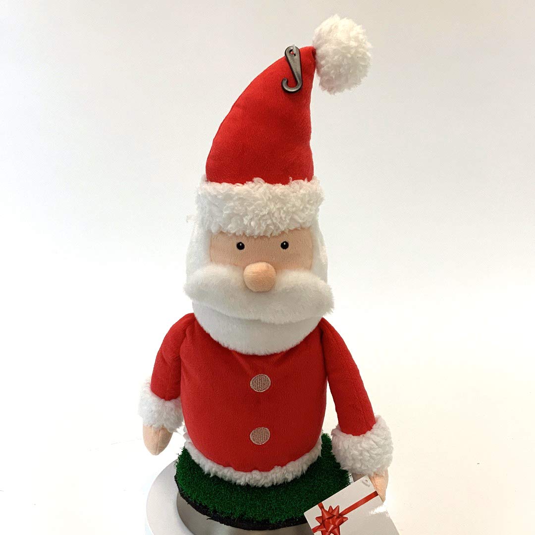 Santa Golf Club Head Cover - Festive Red Christmas Golf Headcover for Drivers & Woods - Perfect for Holiday Golf Tournaments & Gifts