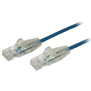 3m CAT6 Ethernet Cable - Slim Blue Patch Cord with Snagless RJ45 Connectors, 28AWG, Gigabit Speed for Home & Office Networking (N6PAT300CMBLS) - Perfect for Gaming, Streaming & Office Setups