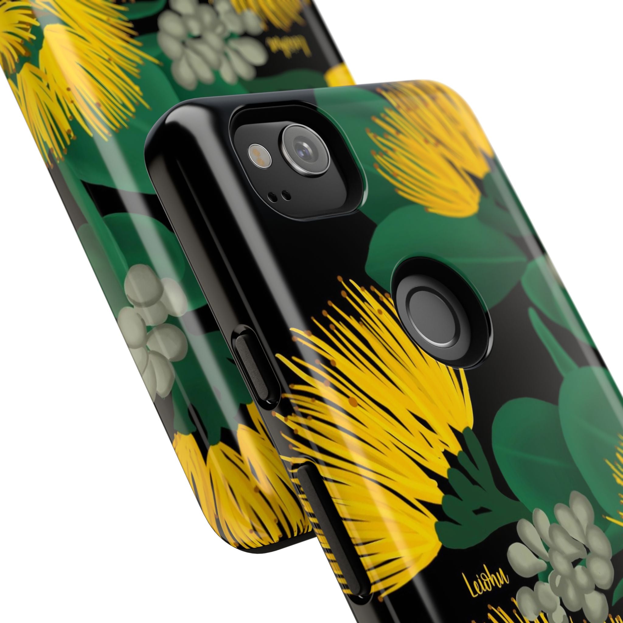 Ōhi'a Lehua Yellow Flower Hawaiian Lei - Perfect for Google Pixel Phone Photography & Hawaiian Themed Events