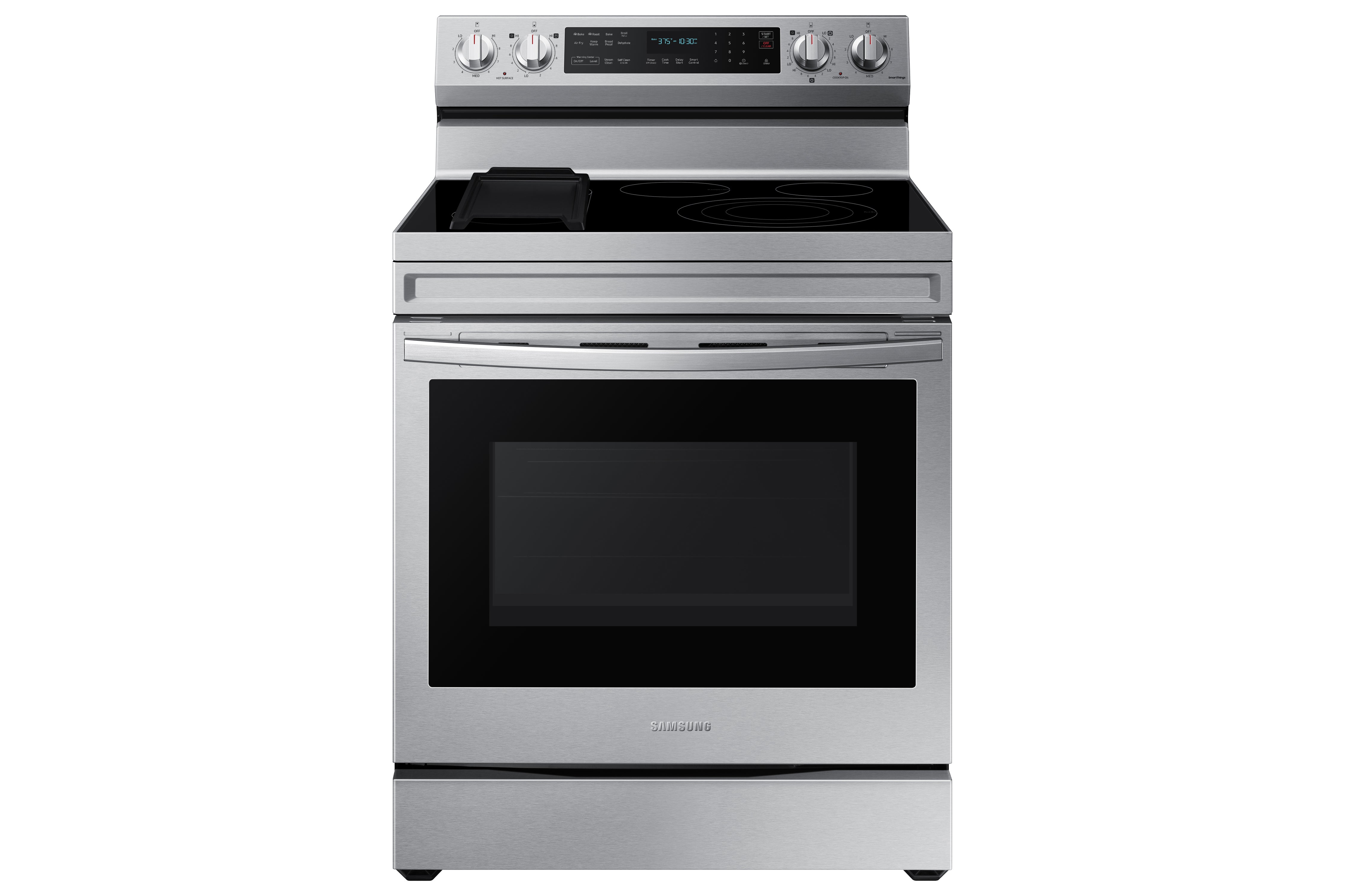 Samsung 6.3 Cu.Ft Freestanding Electric Range with True Convection, Air Fry & WiFi - Stainless Steel Smart Oven for Baking, Roasting & Air Frying - Perfect for Home Kitchens & Modern Cooking (Model NE63A6711SS/AC)
