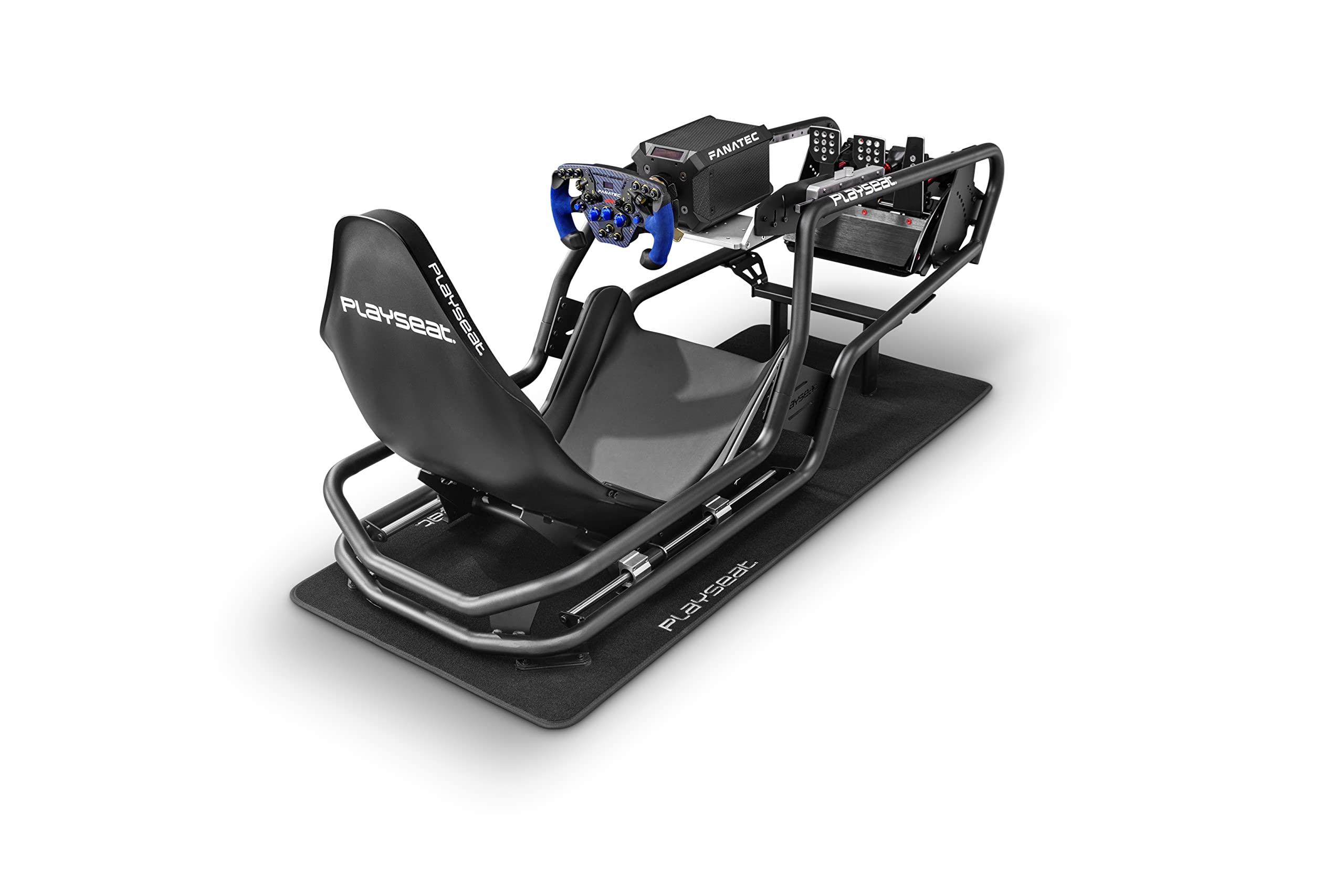 Playseat® XL Floor Mat for Racing Simulator - Non-Slip Gaming Chair Mat with Waterproof Surface, Perfect for Playseat Challenge & Evolution (Black) - Ideal for Home Racing Setup & Esports Gaming