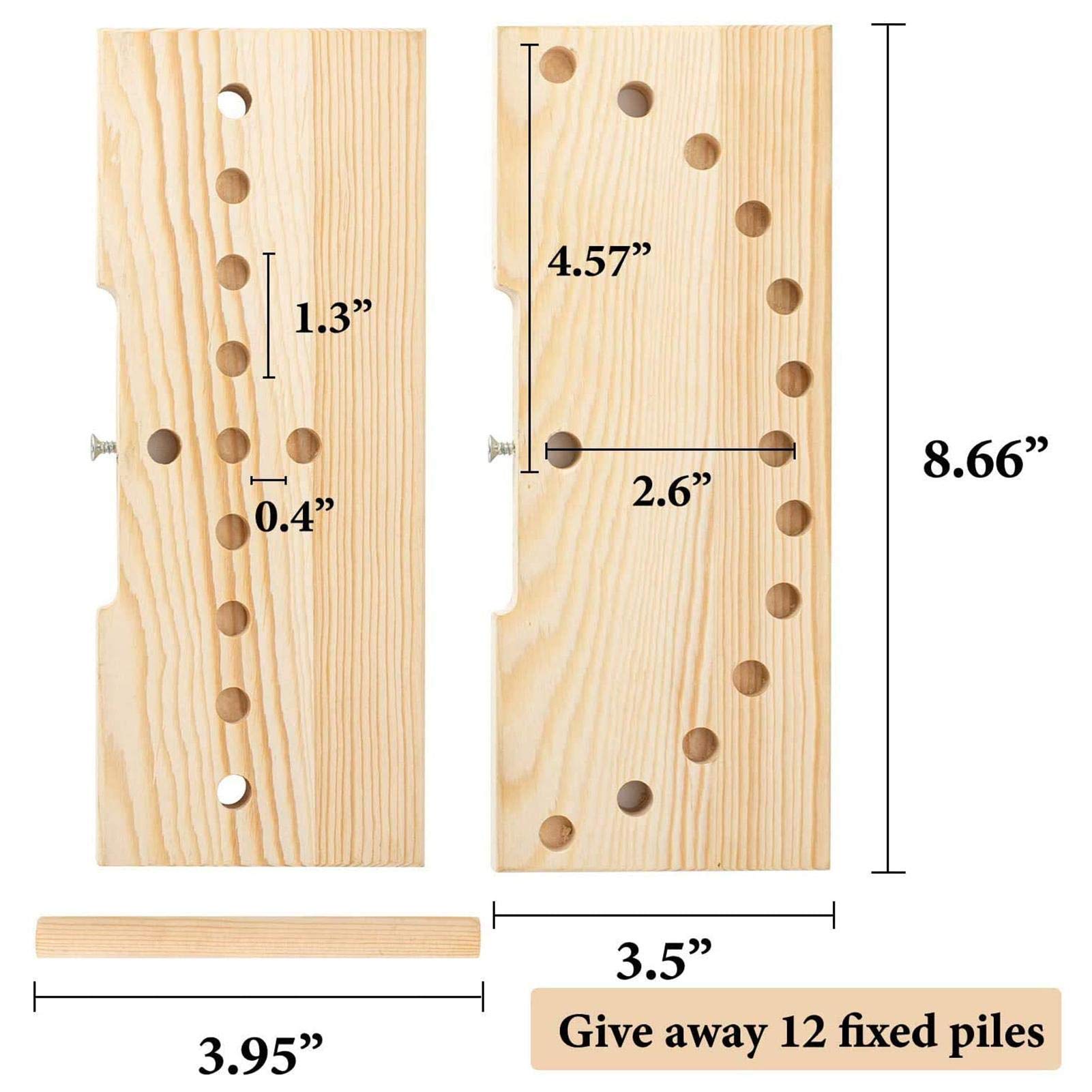 Wooden Bow Maker Tool for Ribbons - DIY Gift Bows, Party Decorations, Hair Accessories, Corsages & Holiday Wreaths - Perfect for Crafting, Gift Wrapping, Wedding Decor and Seasonal DIY Projects