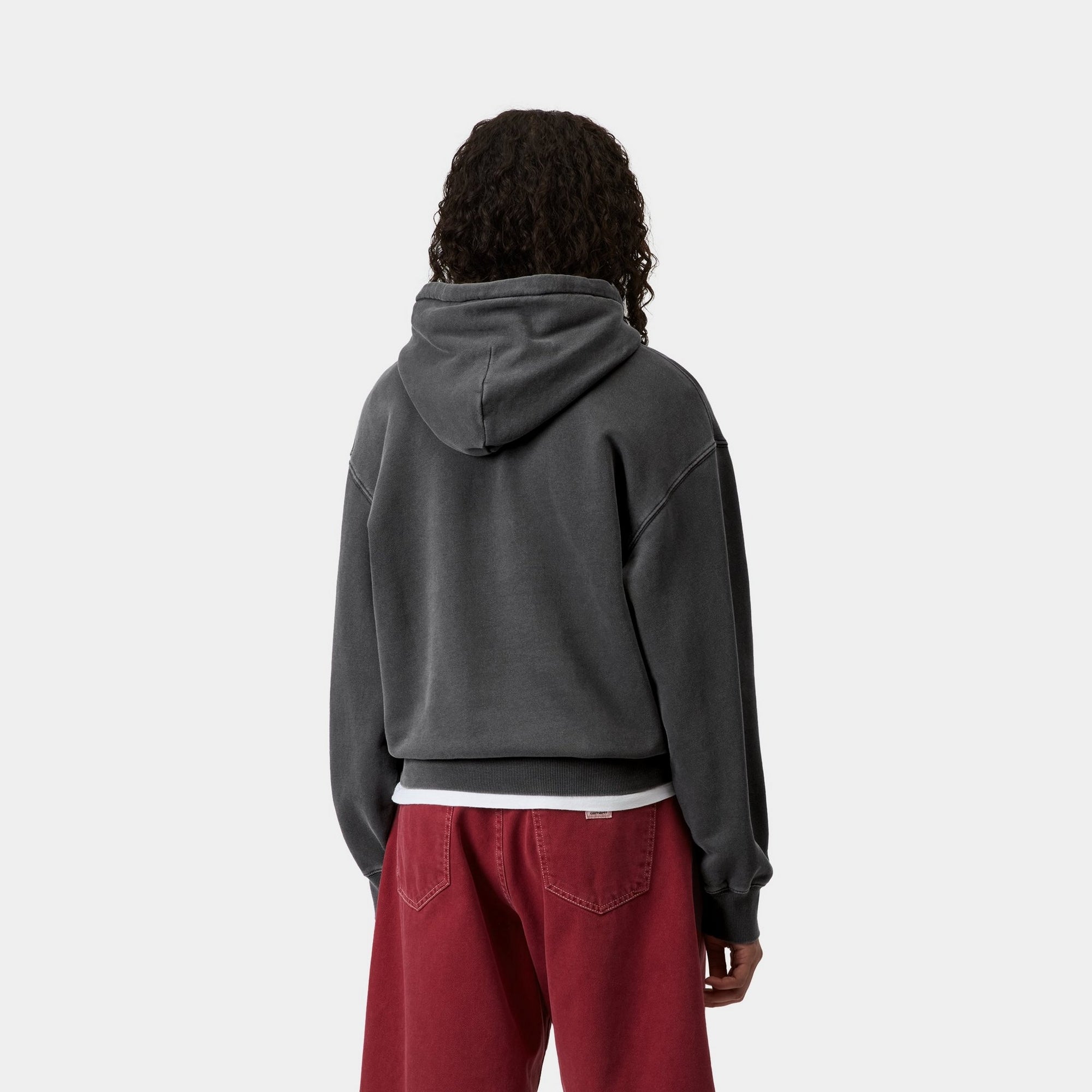 Women's Hooded Nelson Sweatshirt - Soft Fleece Pullover with Kangaroo Pocket | Graphite Grey | Cozy Lounge Wear for Fall & Winter