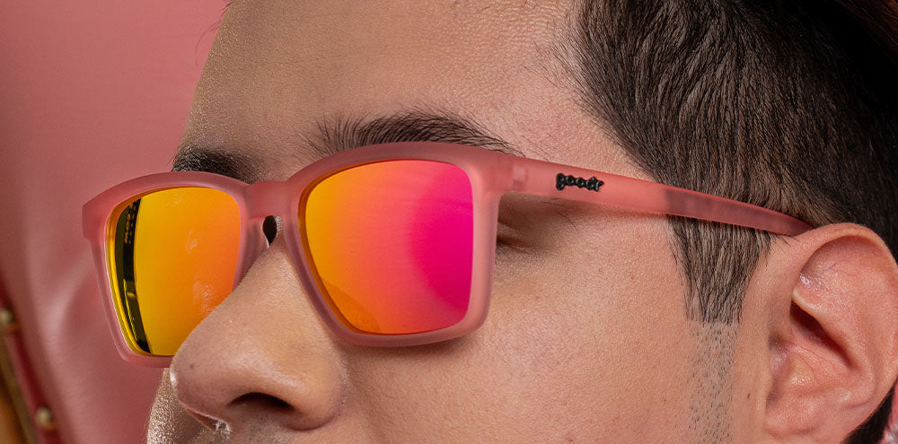 Goodr LFG Polarized Sunglasses for Running & Outdoor Activities - Shrimpin' Ain't Easy Style (UV Protection, Lightweight Frame) - Perfect for Beach, Cycling & Summer Adventures