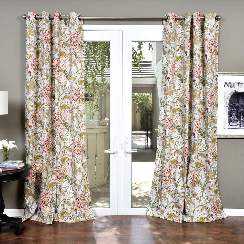 Chloe Cotton Lambrequin Curtain Panel - Elegant Window Treatment for Living Room & Bedroom Decor