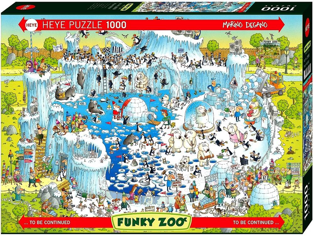 Heye 1000 Piece Jigsaw Puzzle - Funky Zoo Polar Habitat Animal Wildlife Puzzle for Adults & Teens | Perfect for Family Game Night, Stress Relief & Home Decor