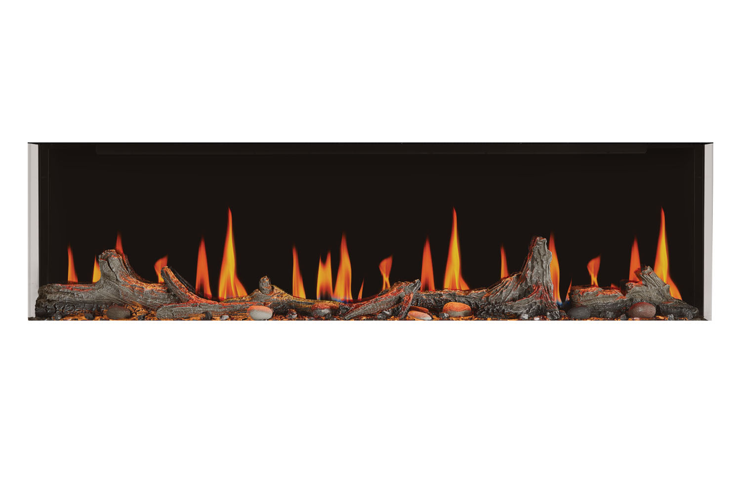 Napoleon Luminex 65-Inch LCD Virtual Smart Multi-Sided Built-In Electric Fireplace - Perfect for Living Room, Bedroom & Office Heating & Ambiance