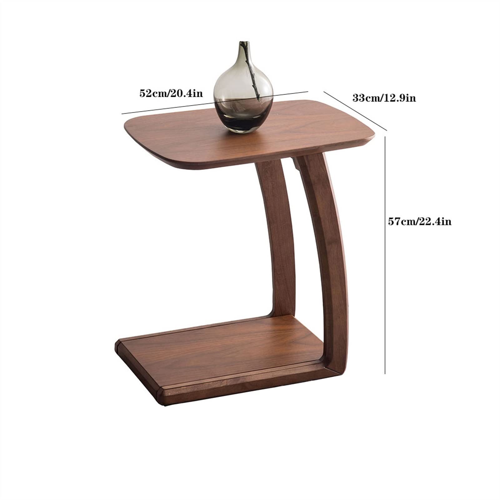 Wooden Coffee Table - Small Side Table for Living Room, Sofa, Bedroom, Balcony | End Table for Home, Hotel, Homestay Furniture | Perfect for Coffee, Books, and Decor