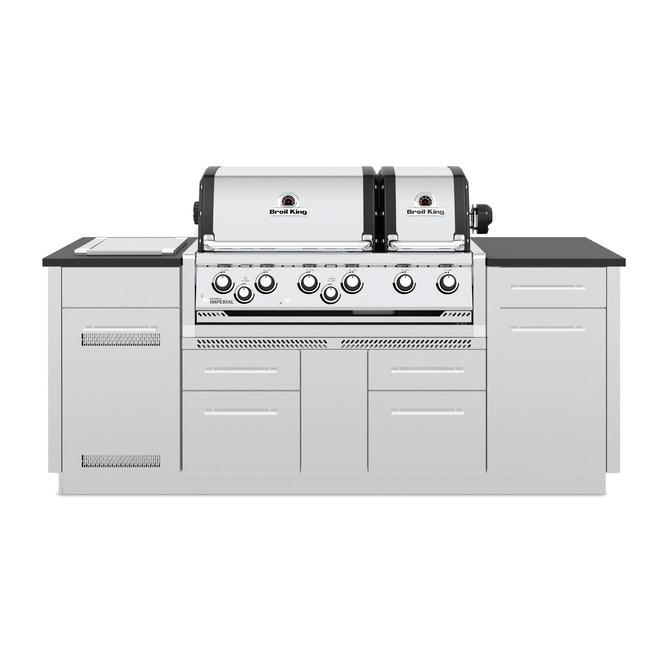 Broil King Imperial S690I Built-In Cabinet Natural Gas Grill - 897847 | Outdoor BBQ, Backyard Cooking, Patio Entertaining