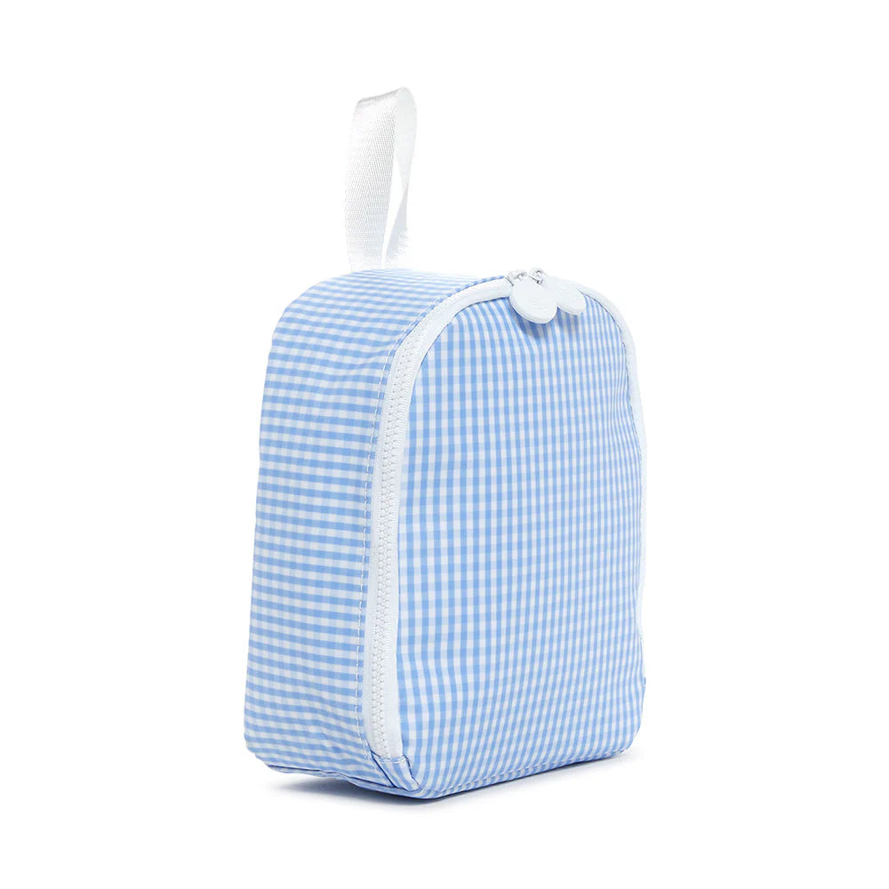 TRVL Design Insulated Lunch Bag - Stylish Gingham Sky Pattern, Leakproof & Durable for Work, School & Outdoor Picnics - Perfect for Adults & Kids