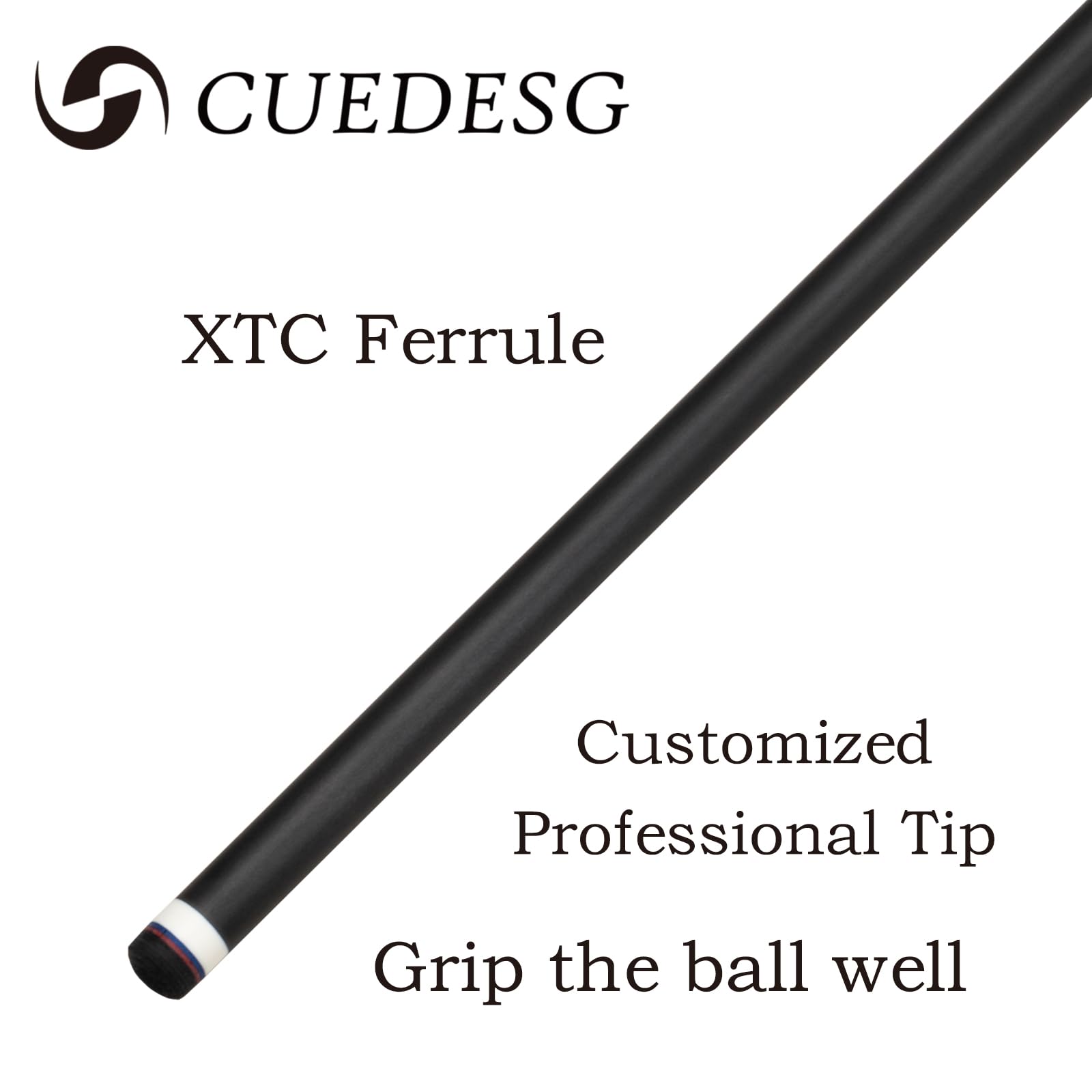 Premium Carbon Fiber Pool Cue Stick Shaft - 10.5mm/11.8mm/12.5mm Low Deflection Options - Professional Billiard Accessory with 21.5mm Joint Collar (Shaft Only) - Perfect for Tournament Play & Serious Players
