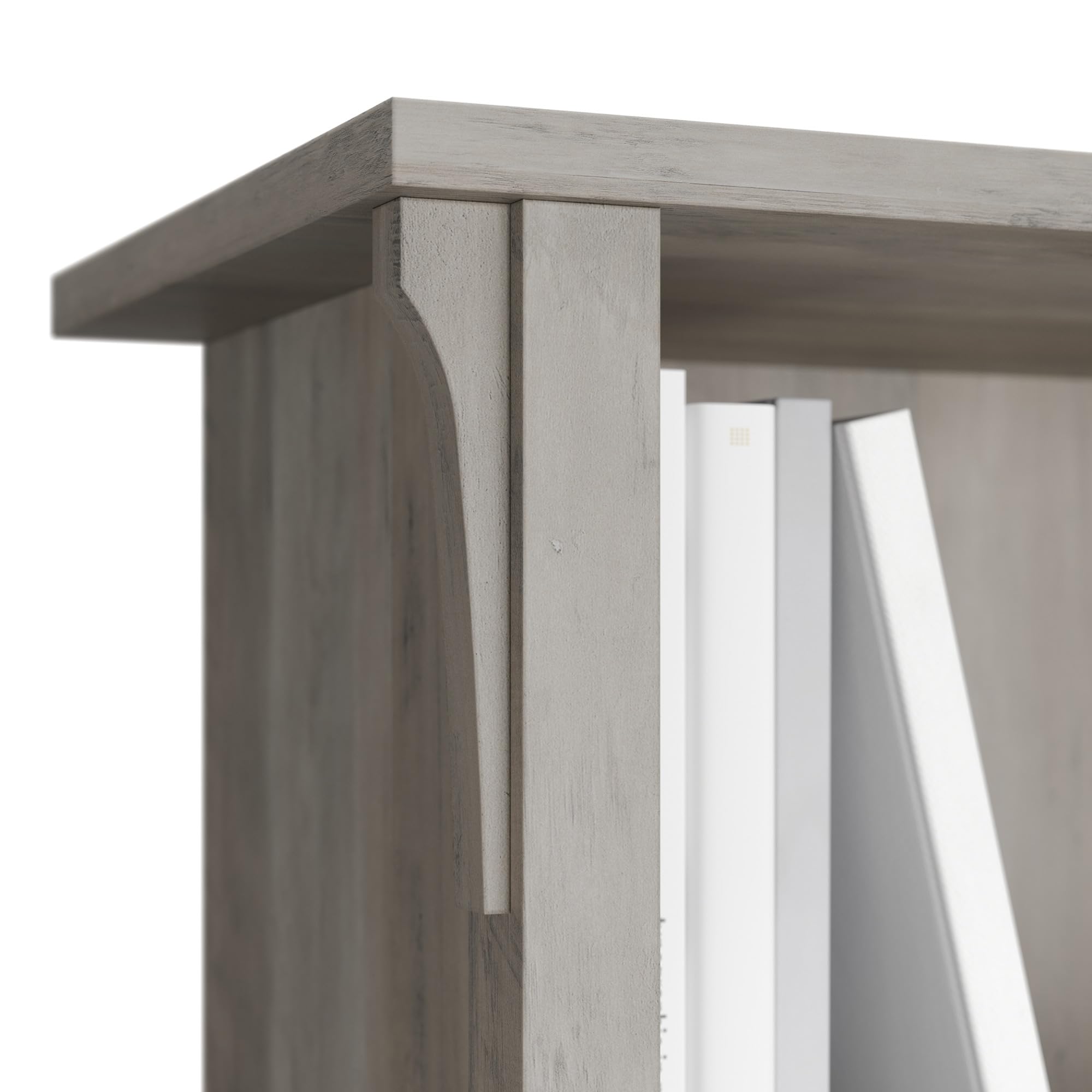 Bush Furniture Salinas 6-Cube Organizer in Driftwood Gray - Modern Office Storage & Home Organization with Open Shelves - Compact Bookshelf for Books, Supplies & Decor - Perfect for Home Office, Living Room & Bedroom Storage