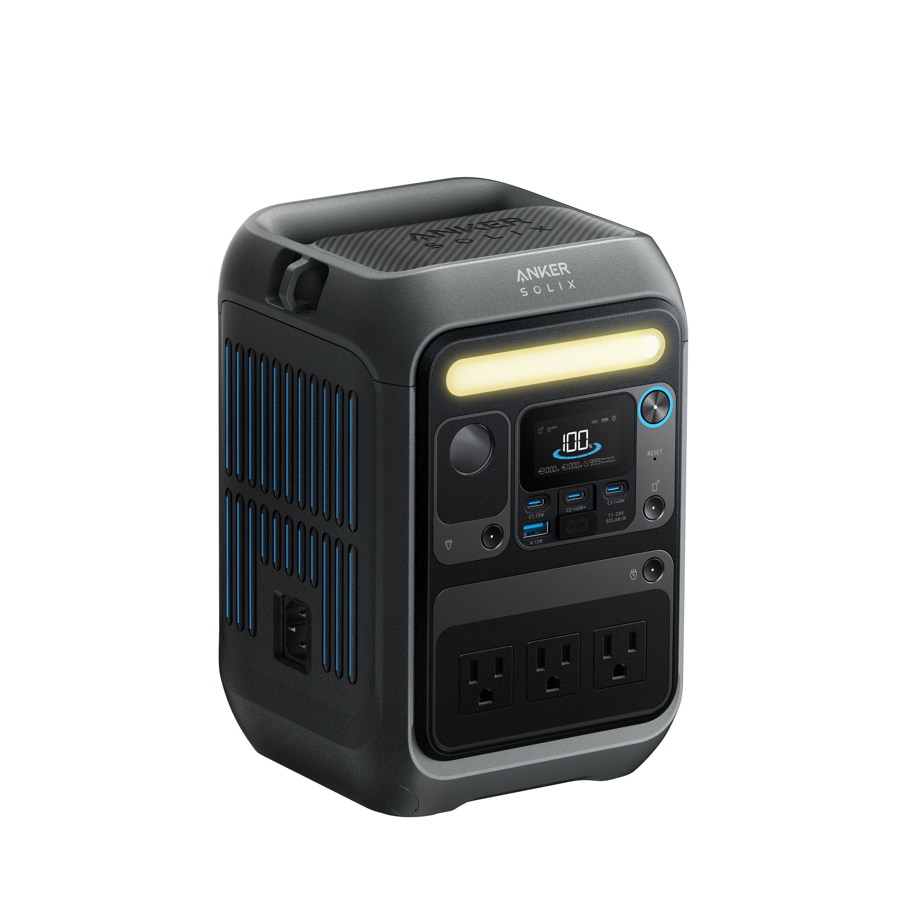Anker SOLIX C200X 230Wh 300W Portable Power Station - Compact Solar Generator for Camping, Emergencies & Outdoor Adventures | USB-C PD & AC Outlet | Lightweight Backup Battery for Home & Travel