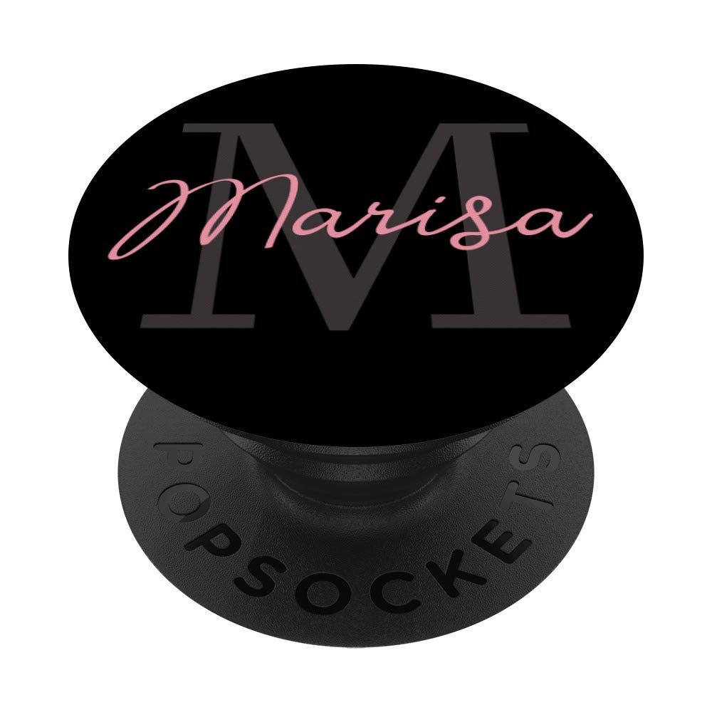 Marisa Initial 'M' PopSockets Phone Grip & Stand - Custom Phone Accessory for iPhone, Samsung, Tablets | Perfect Gift for Women, College Students, Office Use