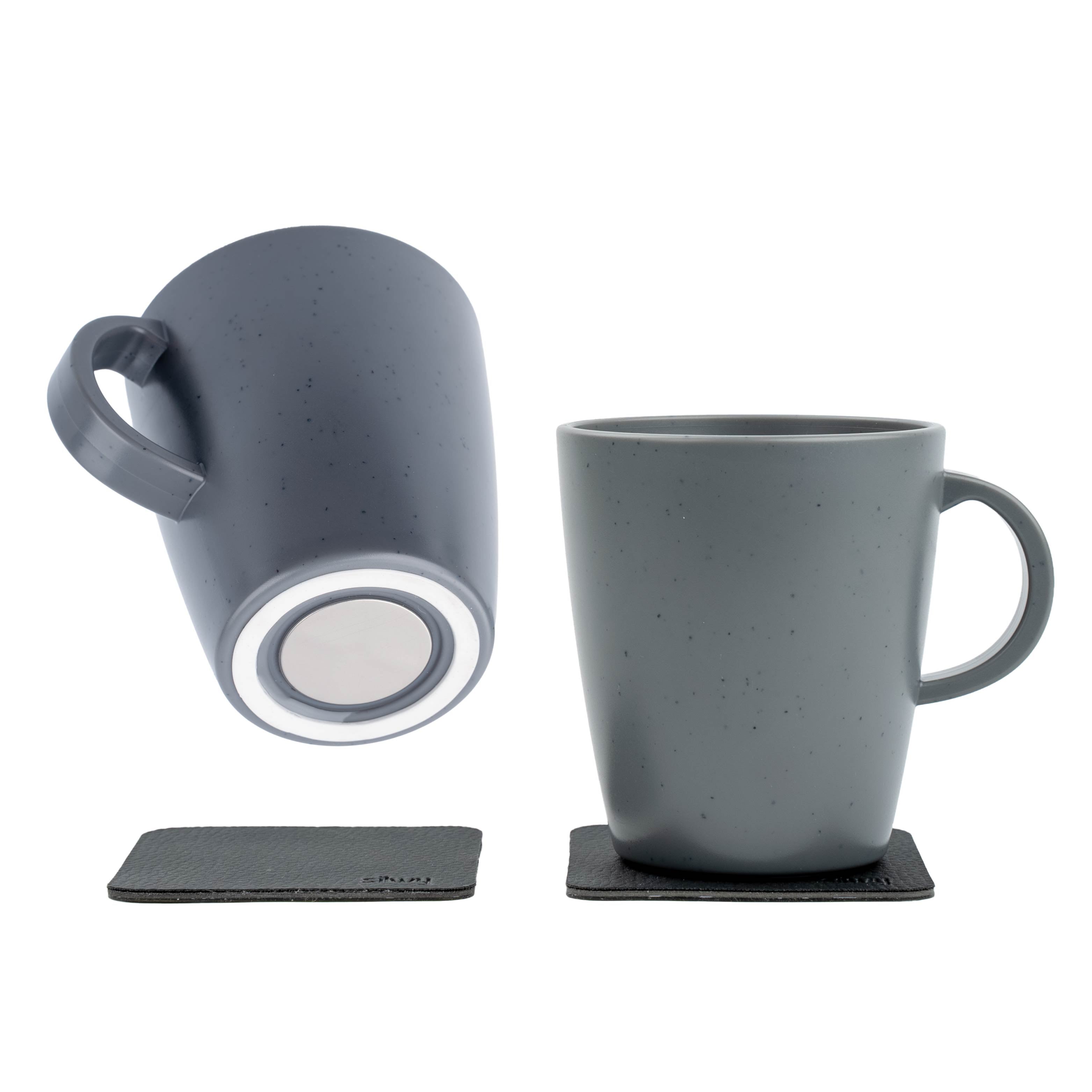 DOLOMIT GREY Magnetic Plastic Cups - Strong Hold, Durable & Stylish for Office, Home, or Outdoor Use