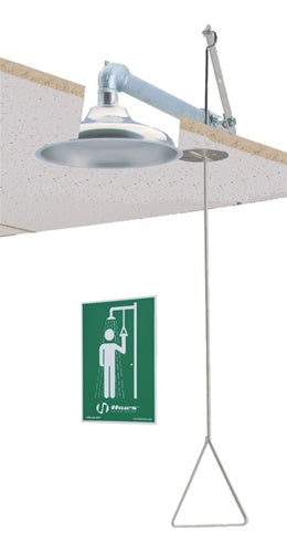 Haws 8169 Flush to Ceiling Drench Shower Head - High Pressure Rainfall Shower for Spa-Like Bathroom Experience | Perfect for Modern & Luxury Home Bathrooms