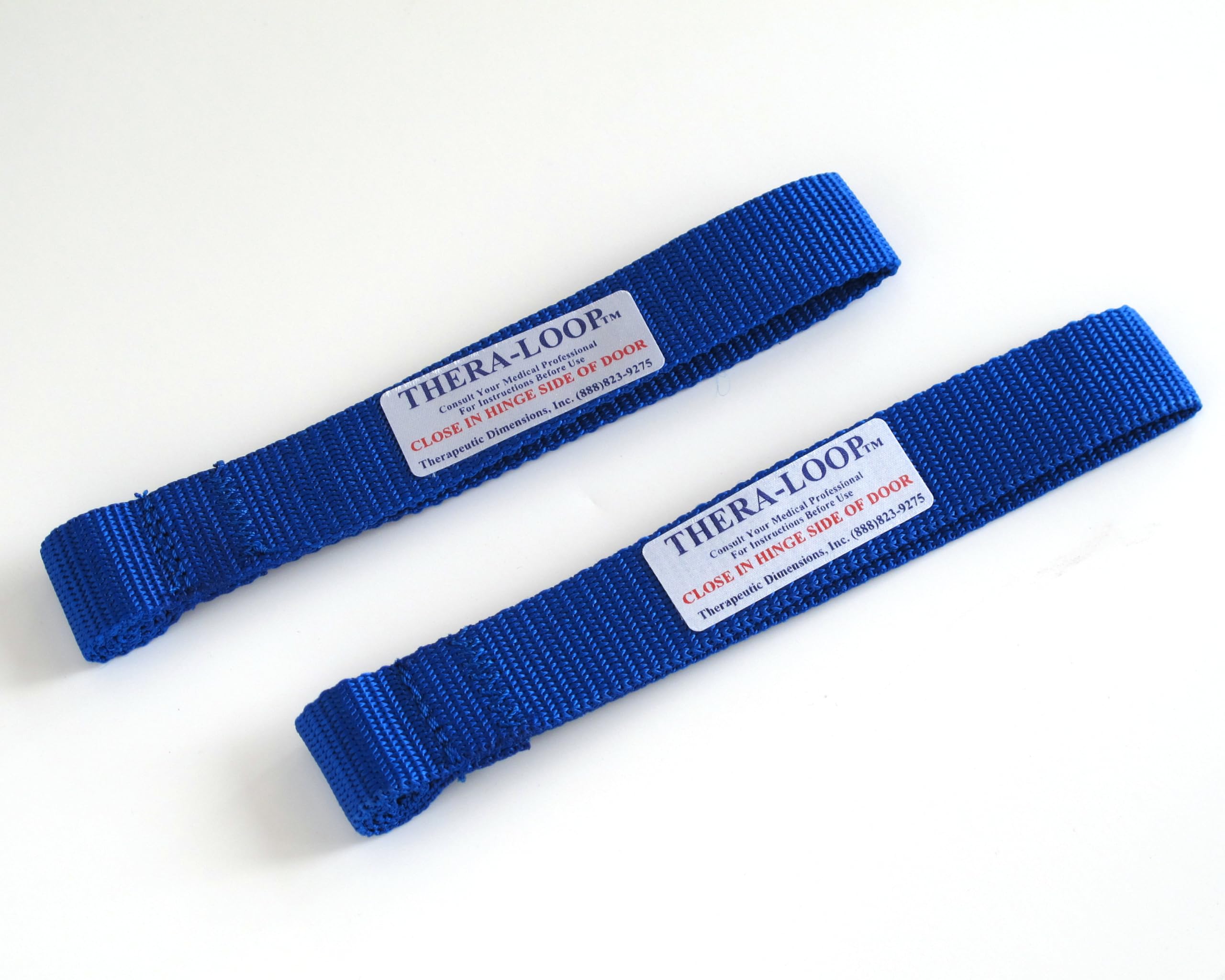 RangeMaster TheraLoop Door Anchors - Non-Slip Resistance Band Anchors for Home Workouts, Physical Therapy & Strength Training | Compatible with Exercise Bands & Tubes | Secure 2-Pack in Blue | Perfect for Doorway Exercises, Rehabilitation & Fitness Routines