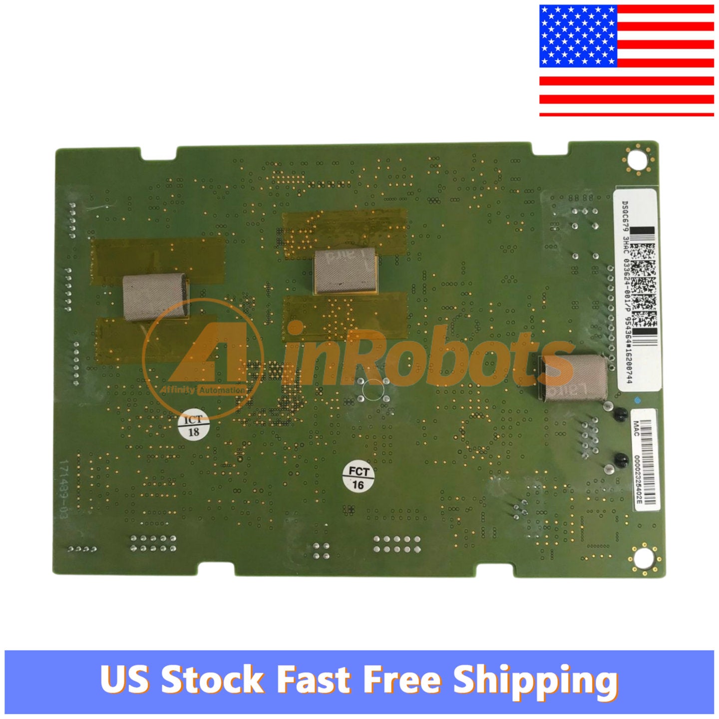 ABB DSQC679 SXTPU3 3HAC033624 001 Industrial Robot Motherboard - Genuine OEM Part (US Stock, Fast Shipping) | Compatible with ABB Robotics Systems for Manufacturing & Automation
