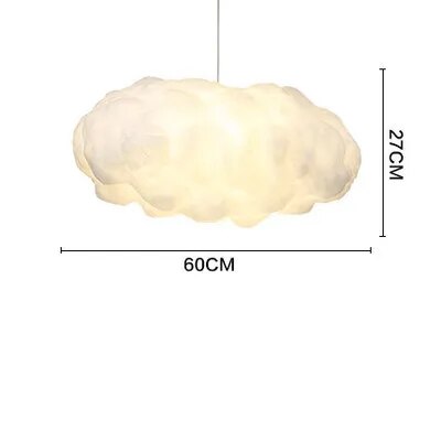 Cotton Cloud Pendant Light - Soft White Dreamy Glow Chandelier for Bedroom, Nursery & Boho Decor - Perfect for Creating Cozy Ambiance