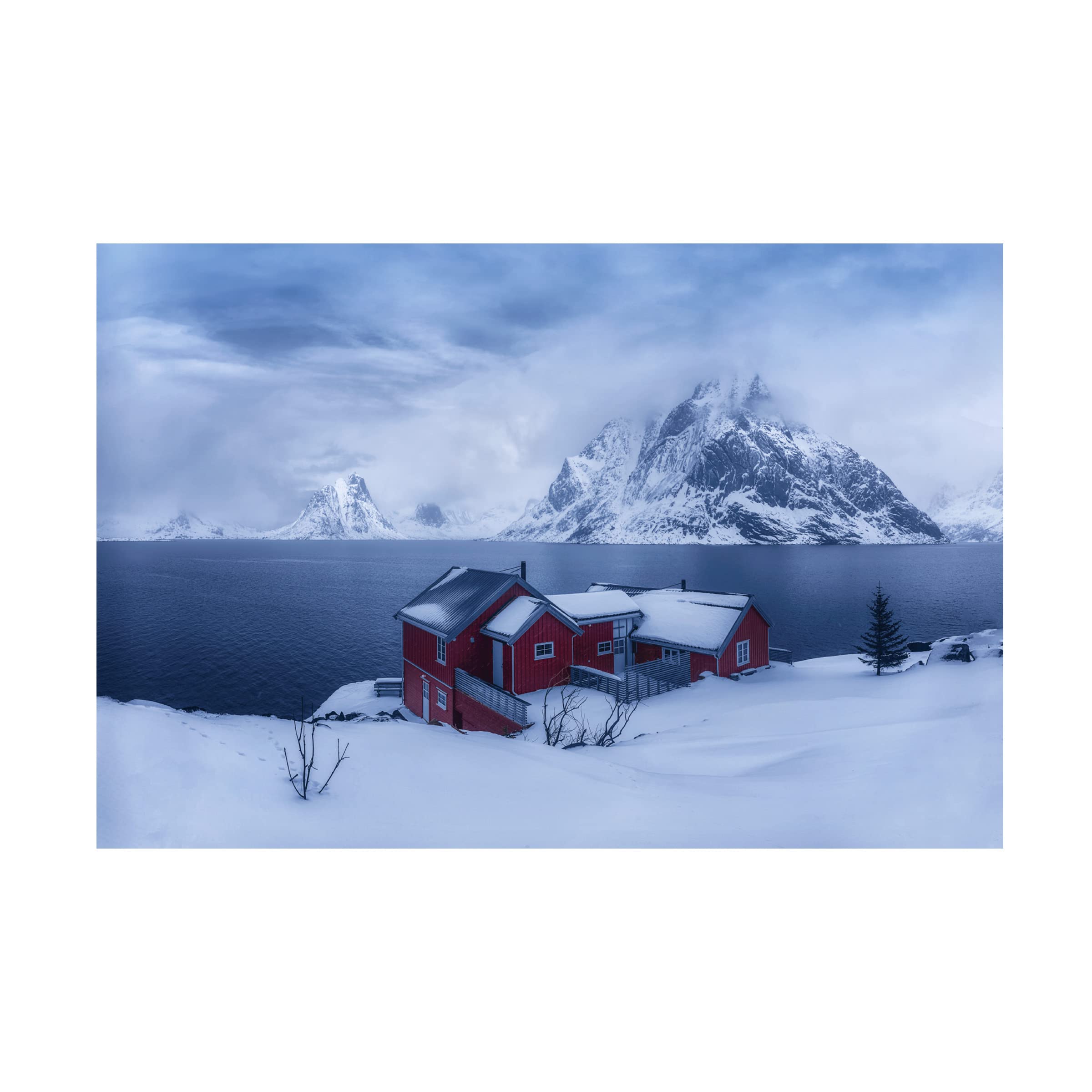 Trademark Fine Art 'Winter Fairyland' Canvas Art by Mei Xu - Stunning Winter Landscape Wall Decor for Living Room, Bedroom & Office