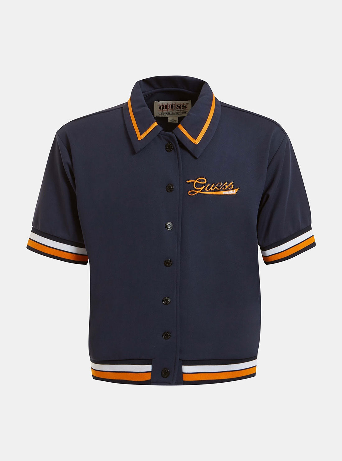 Guess Originals Navy Virsa Track Shirt - Men's Casual Short Sleeve Tee for Streetwear & Everyday Wear