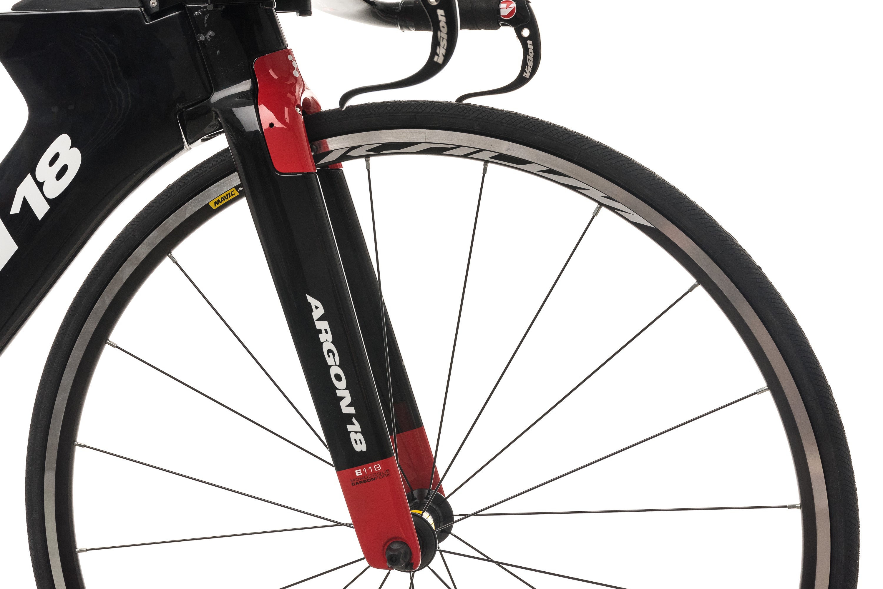 Argon 18 E-119 Triathlon Bike 2018 - Small Size | Lightweight Carbon Frame, Aero Design for Competitive Racing | Perfect for Triathlons, Time Trials & Endurance Cycling