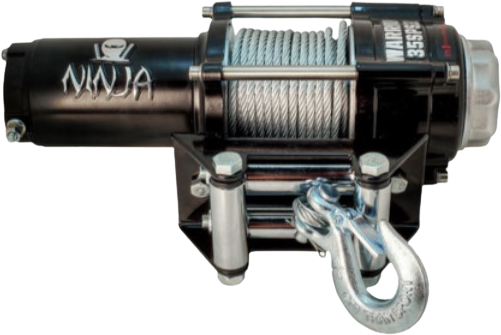 DK2 C3500N 3500 lbs Capacity Warrior Ninja Series Winch - Heavy Duty Off-Road Recovery, Towing, and Vehicle Rescue Winch for Trucks, Jeeps, ATVs, and SUVs