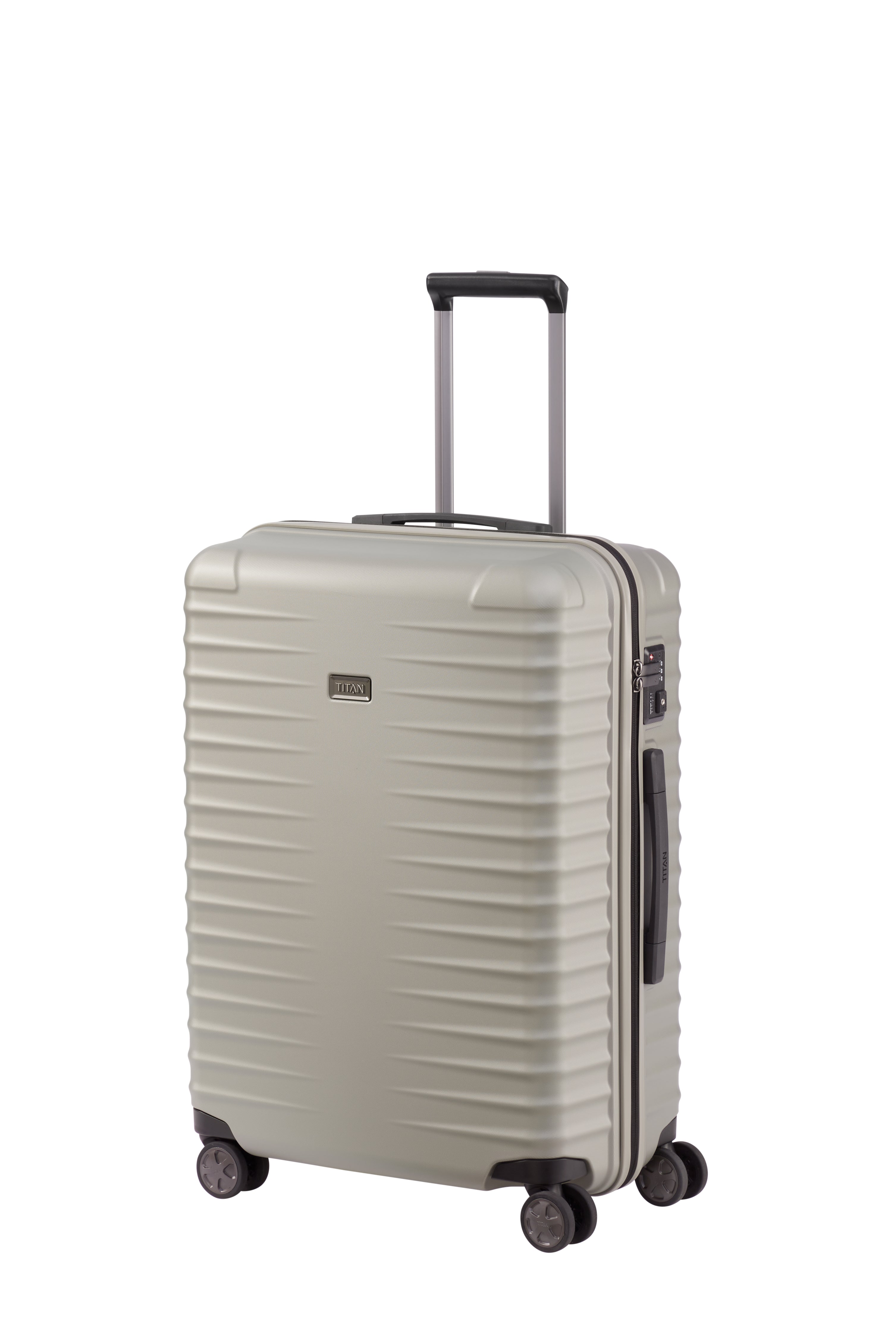 Titan LITRON Trolley Medium Luggage - Lightweight Carry-On Suitcase for Travel, Business Trips & Weekend Getaways | Durable Spinner Wheels & Smooth Rolling Design
