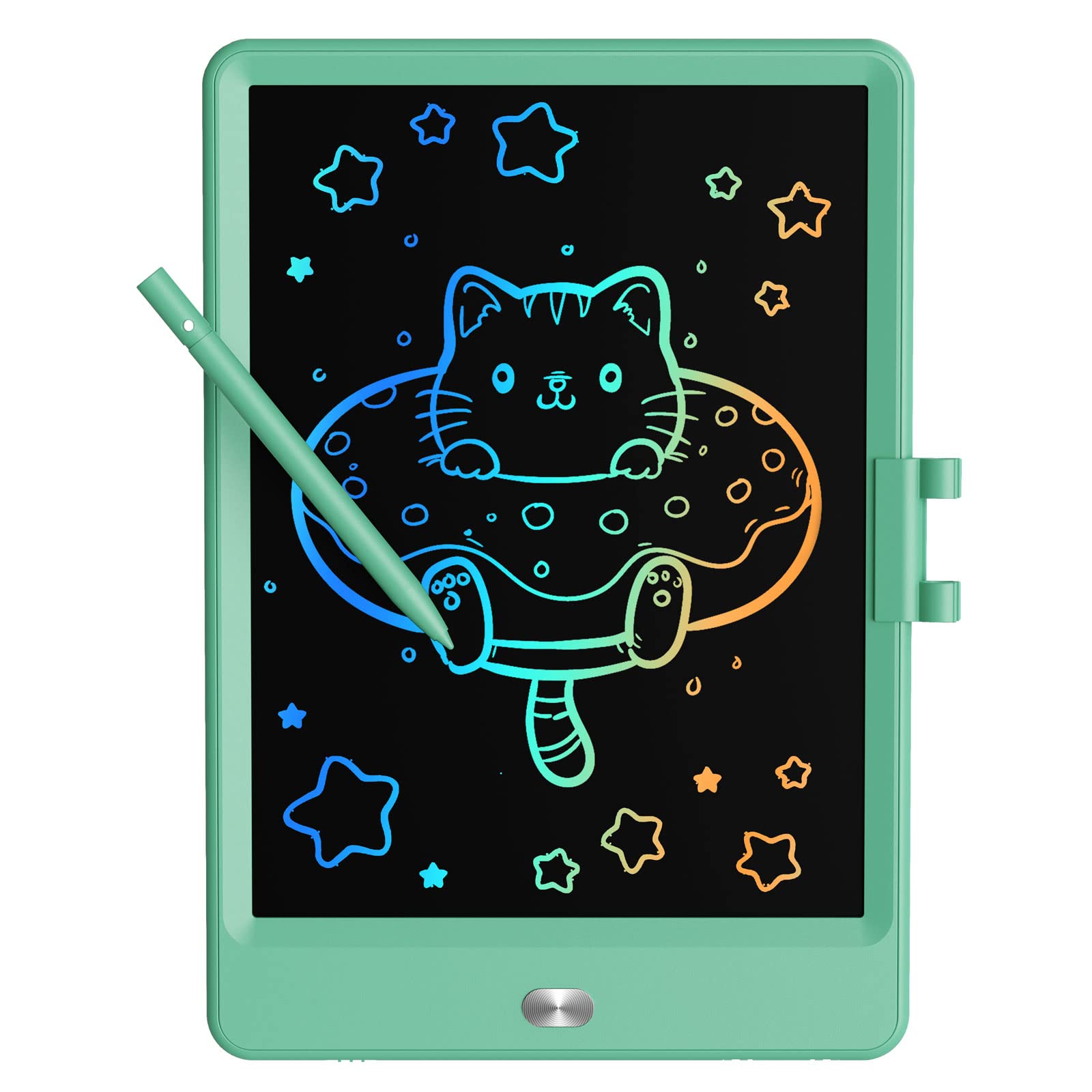 TEKFUN 8.5 Inch LCD Writing Tablet for Kids - Colorful Doodle Drawing Pad, Erasable Lightweight Electronic Sketch Board - Best Educational Toy Gift for 3 4 5 6 7 Year Old Boys & Girls (Pink) - Perfect for Travel, Classroom, Home Play & Creative Learning