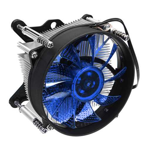 90x90x25mm 4-Pin RGB LED CPU Cooling Fan 12V - Compatible with Intel LGA 1150/1151/1155/1156 Sockets - Perfect for PC Gaming, Overclocking & Computer Case Cooling