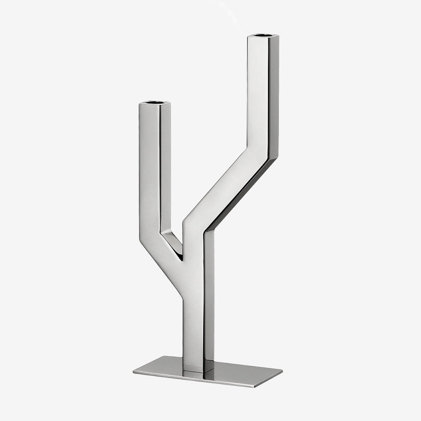 Christofle Arborescence Candelabra - Premium Stainless Steel Candle Holder for Dining Table, Wedding Centerpiece & Home Decor
