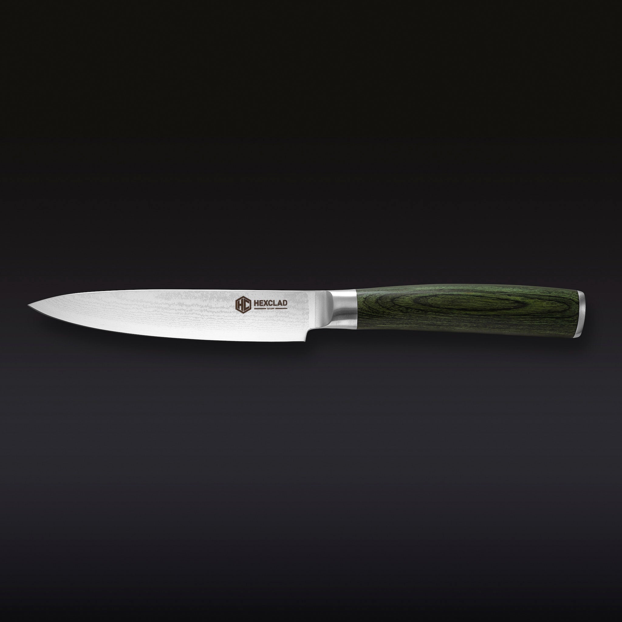 Premium Damascus Steel Utility Knife - 13cm Razor Sharp Blade for Camping, Cooking & Outdoor Adventures - High Carbon Stainless Steel with Ergonomic Handle - Perfect for Chefs, Hunters & Survivalists