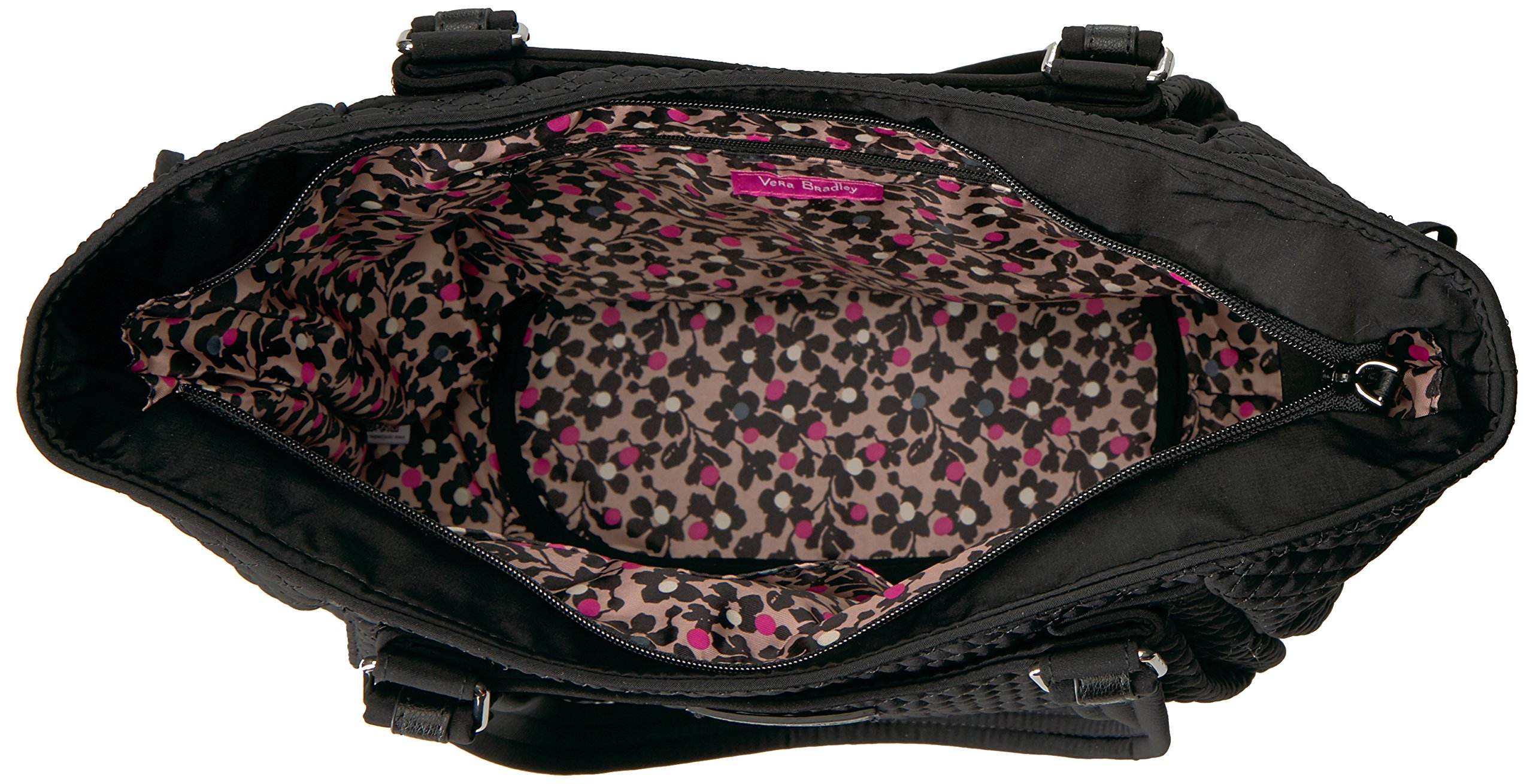 Vera Bradley Women's Microfiber Glenna Satchel Purse - Stylish Crossbody Bag for Work, Travel & Everyday Use