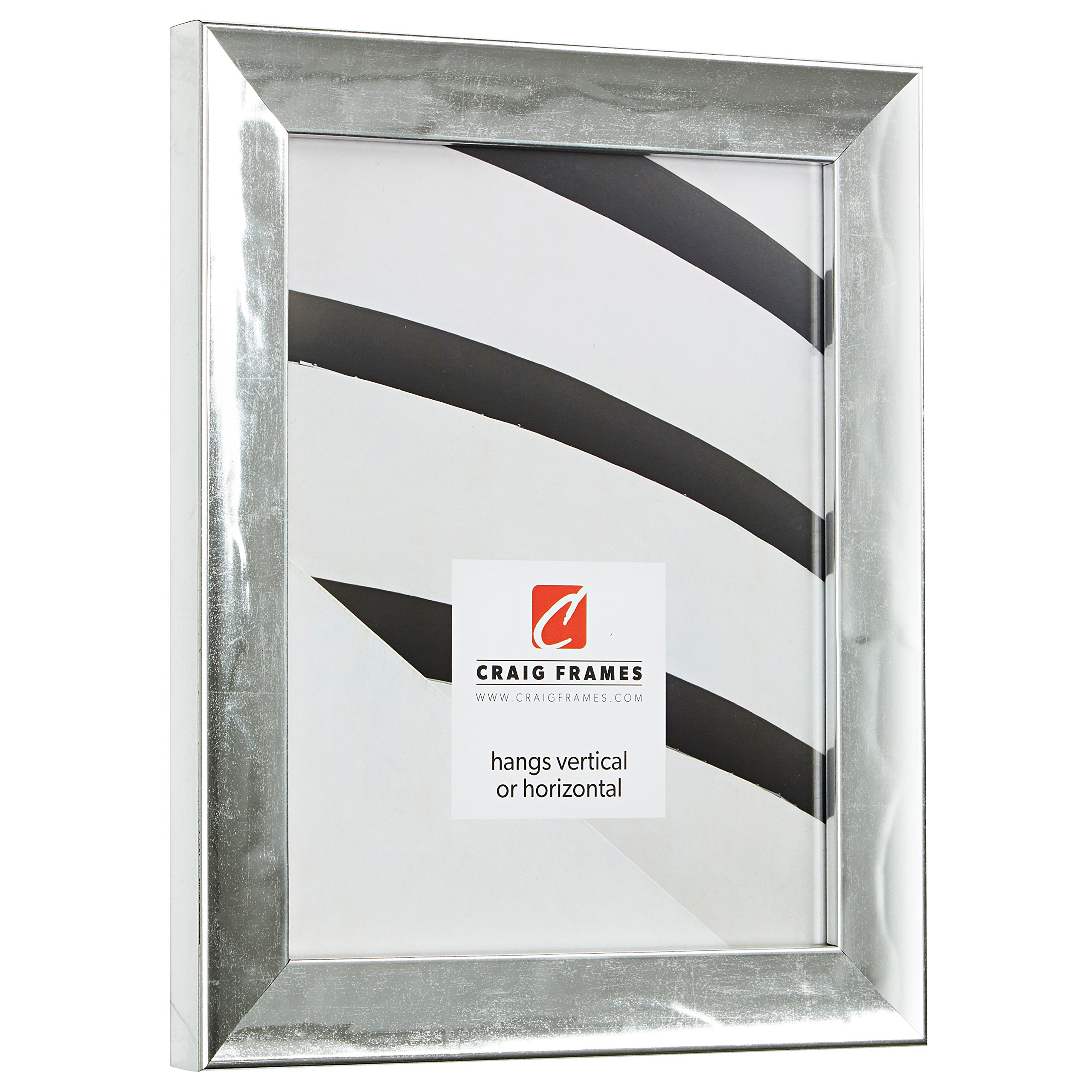 Craig Frames Allure 8x12 Inch French Silver Picture Frame - Perfect for Wall Art, Home Decor & Photo Displays