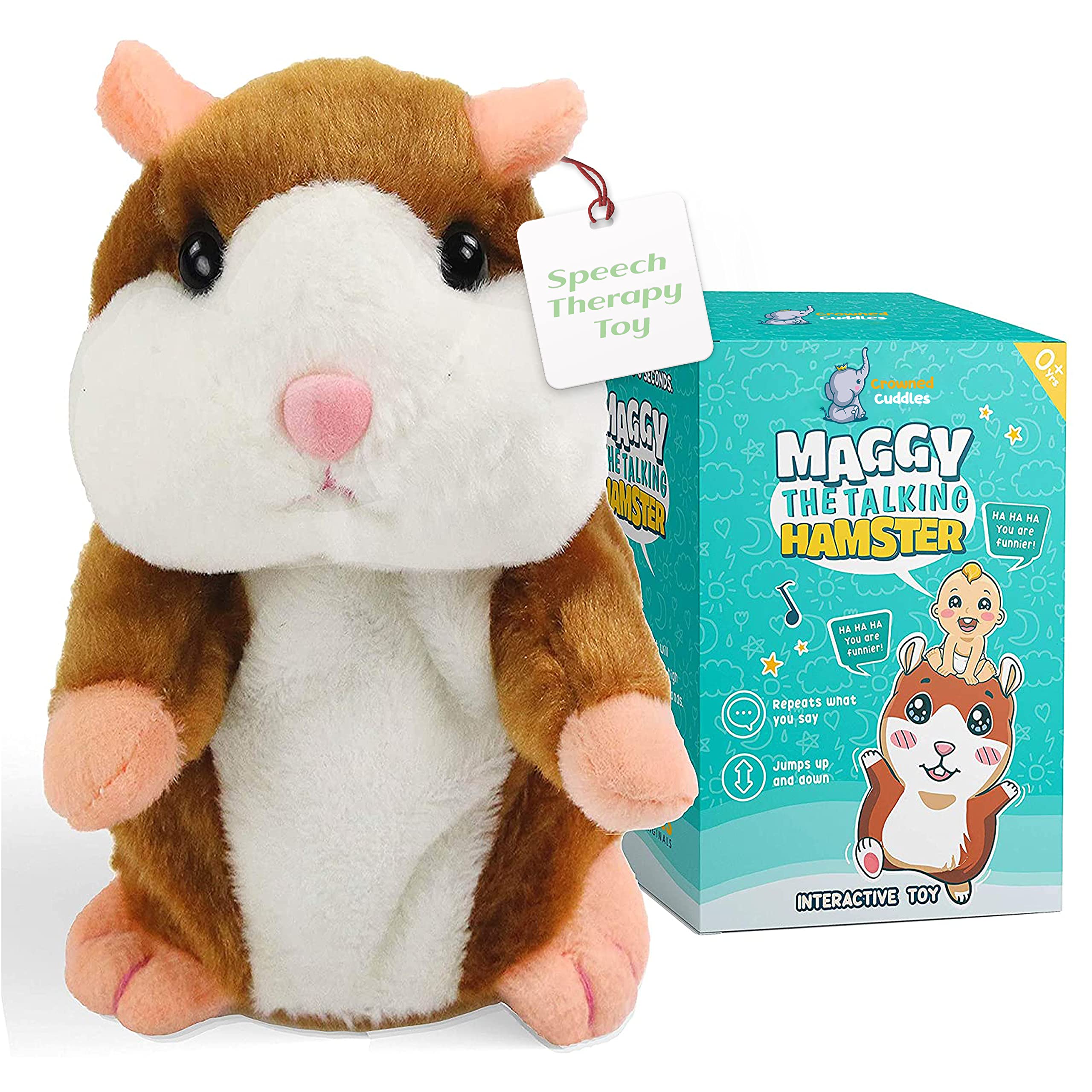 Maggy - Interactive Talking Hamster Toy for Toddlers 1-3 Years | Speech Therapy & Sensory Development Toy | Repeats What You Say | Fun Educational Gift for Kids | Perfect for Home, Classroom & Therapy Sessions