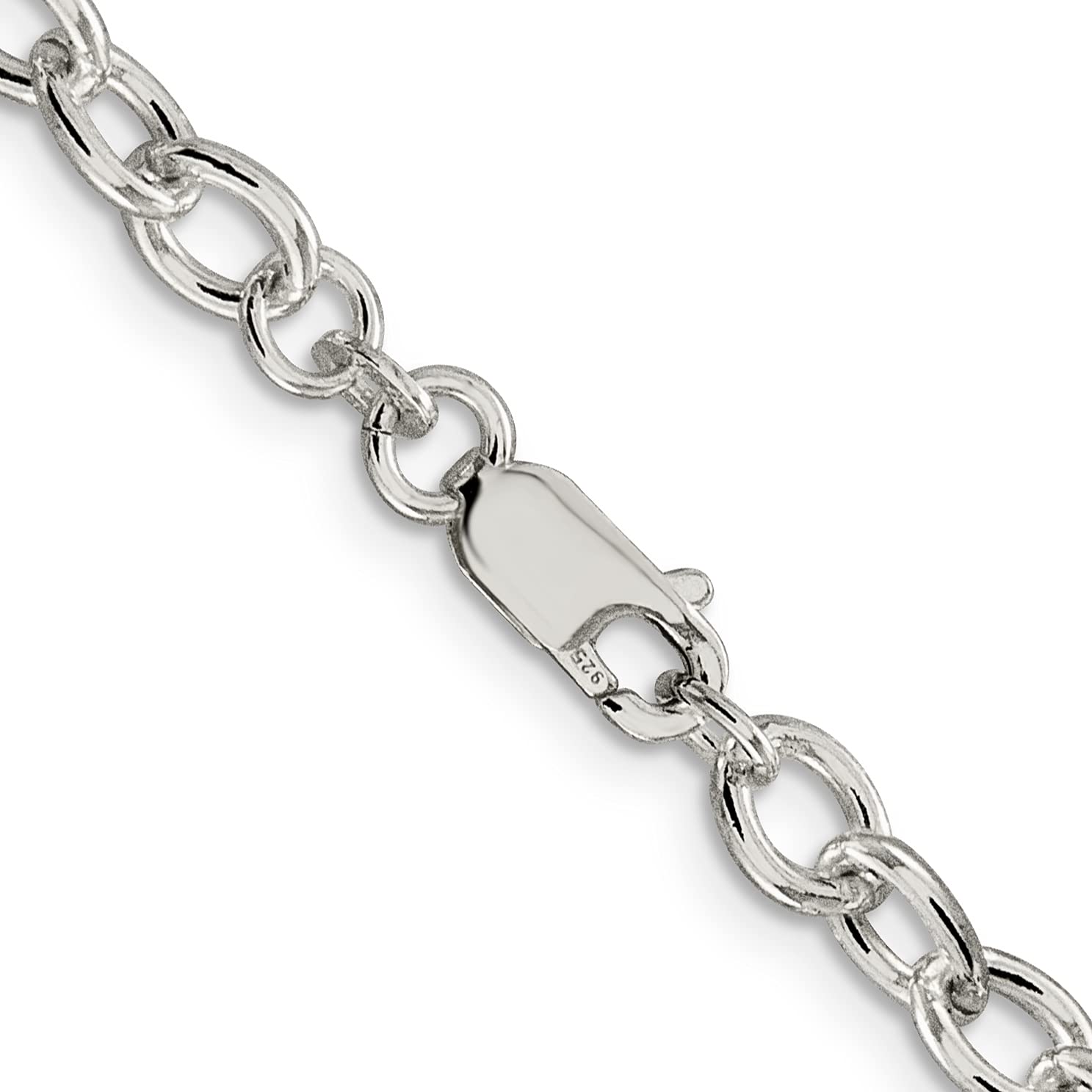 Sterling Silver 5.75mm Oval Cable Chain Necklace for Women - Dainty Layering Jewelry, Gift for Her, Everyday Wear & Special Occasions
