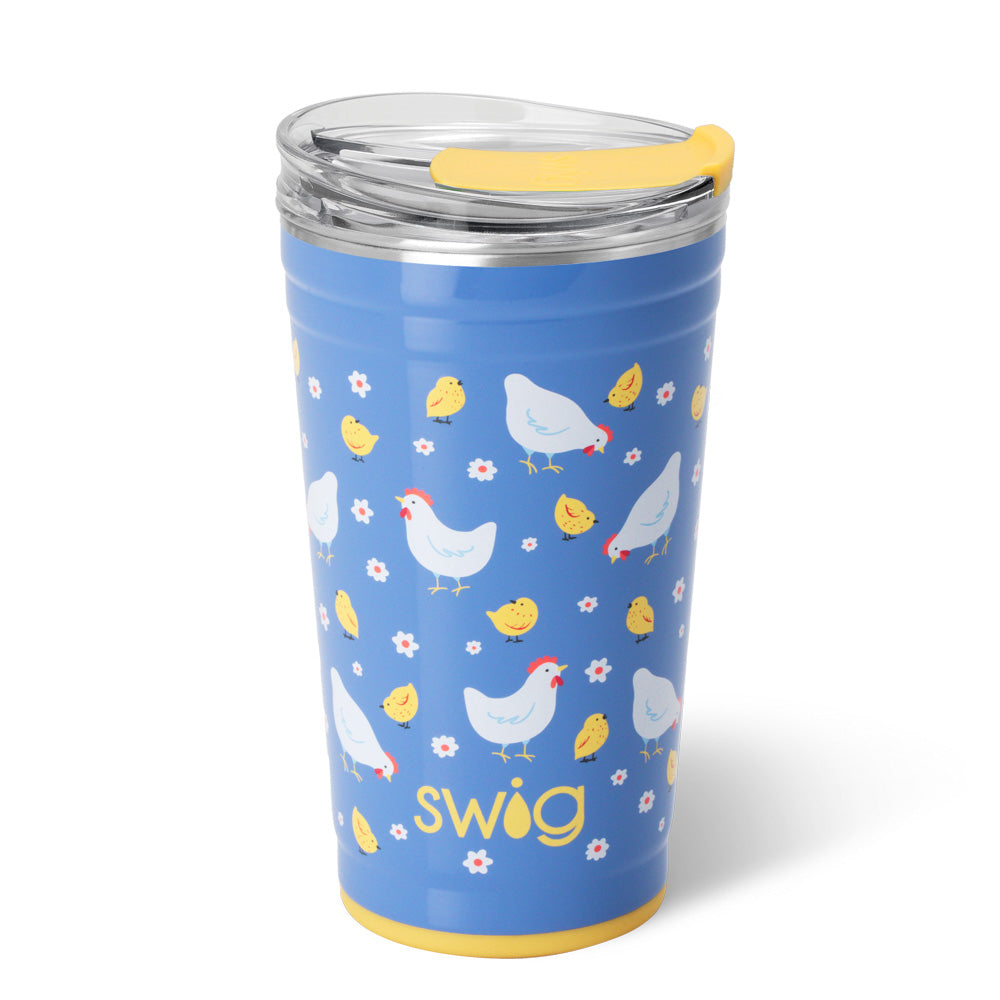24oz Chicks Dig It Party Cup - Fun & Durable Drinking Cup for Parties, BBQs, and Outdoor Events
