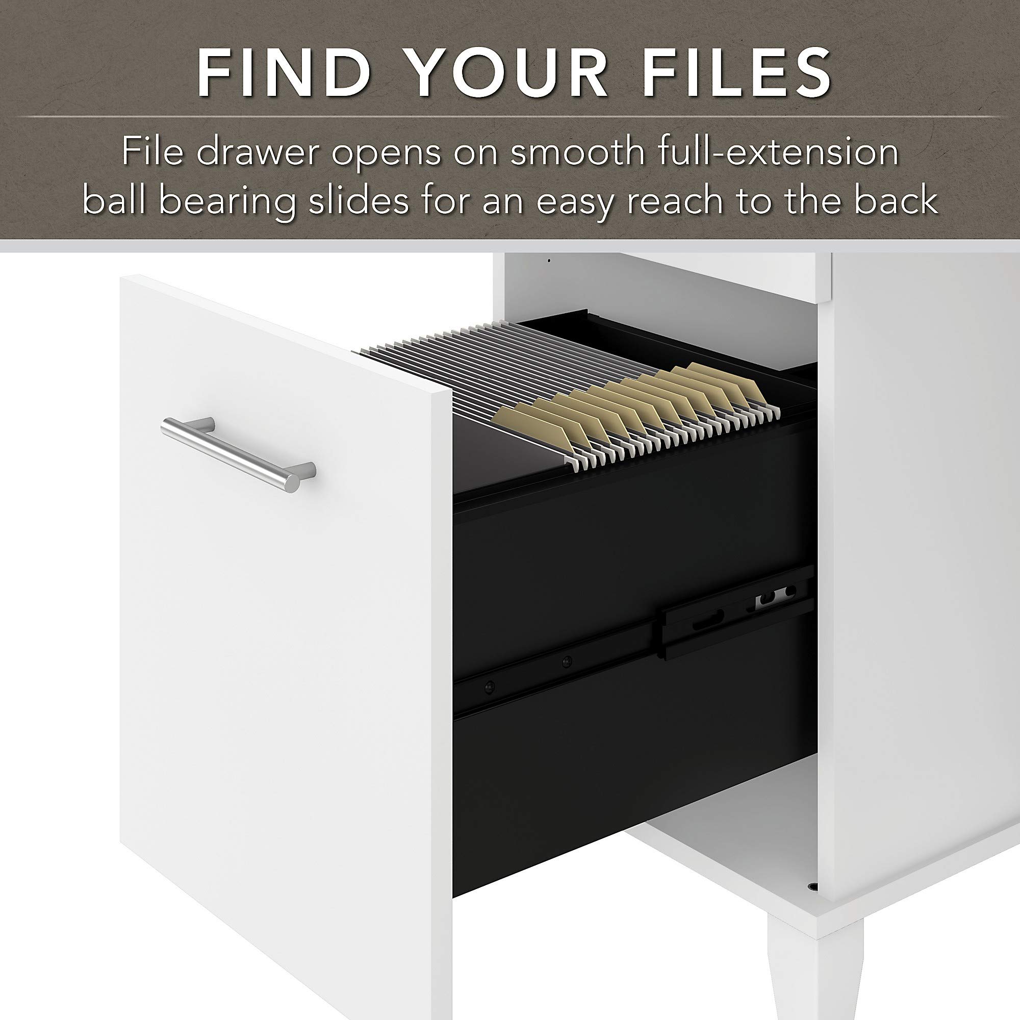 Bush Furniture Somerset 72W White Office Desk with Drawers and Hutch - Perfect for Home Office, Study Room & Workspace Organization