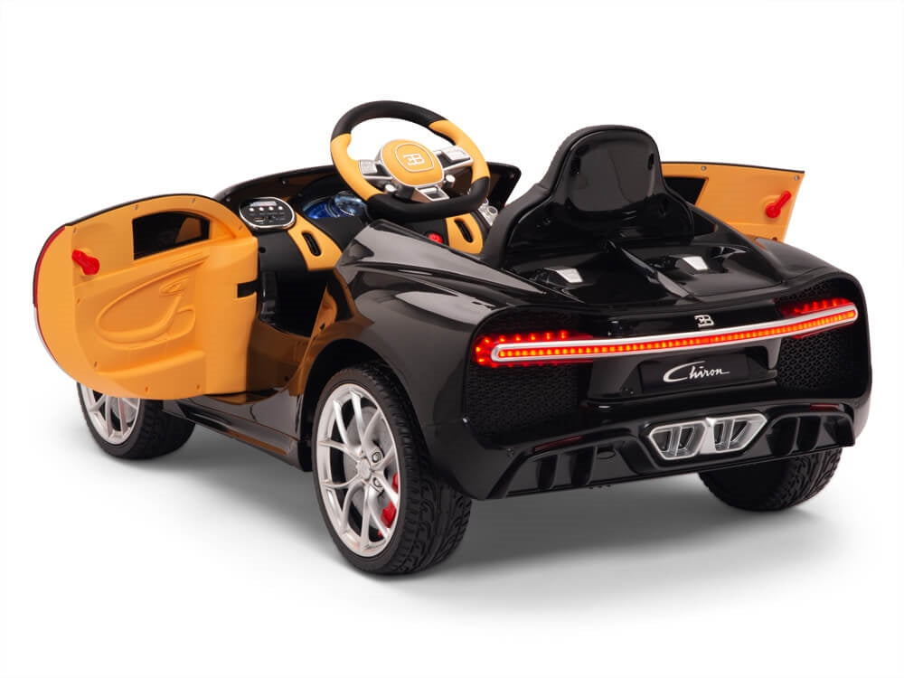 Bugatti Chiron 12V Kids Electric Ride-On Car with Parent Remote Control - Red & Black - Perfect for Outdoor Play & Birthday Gifts
