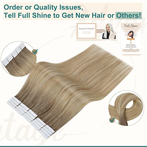 Premium Tape in Hair Extensions 100% Human Hair - Seamless Blending for Length & Volume | Perfect for Weddings, Parties & Everyday Styling
