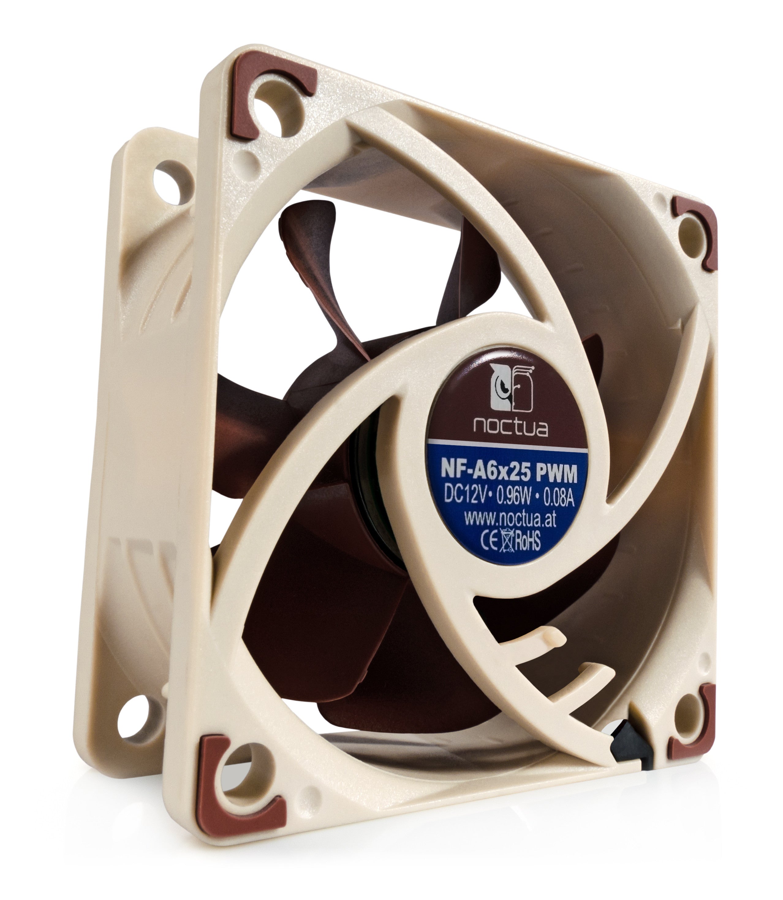 Noctua NF-A6x25 PWM 60x60x25mm Ultra Quiet Computer Cooling Fan - Perfect for Mini ITX Cases, HTPCs & Small Form Factor PCs