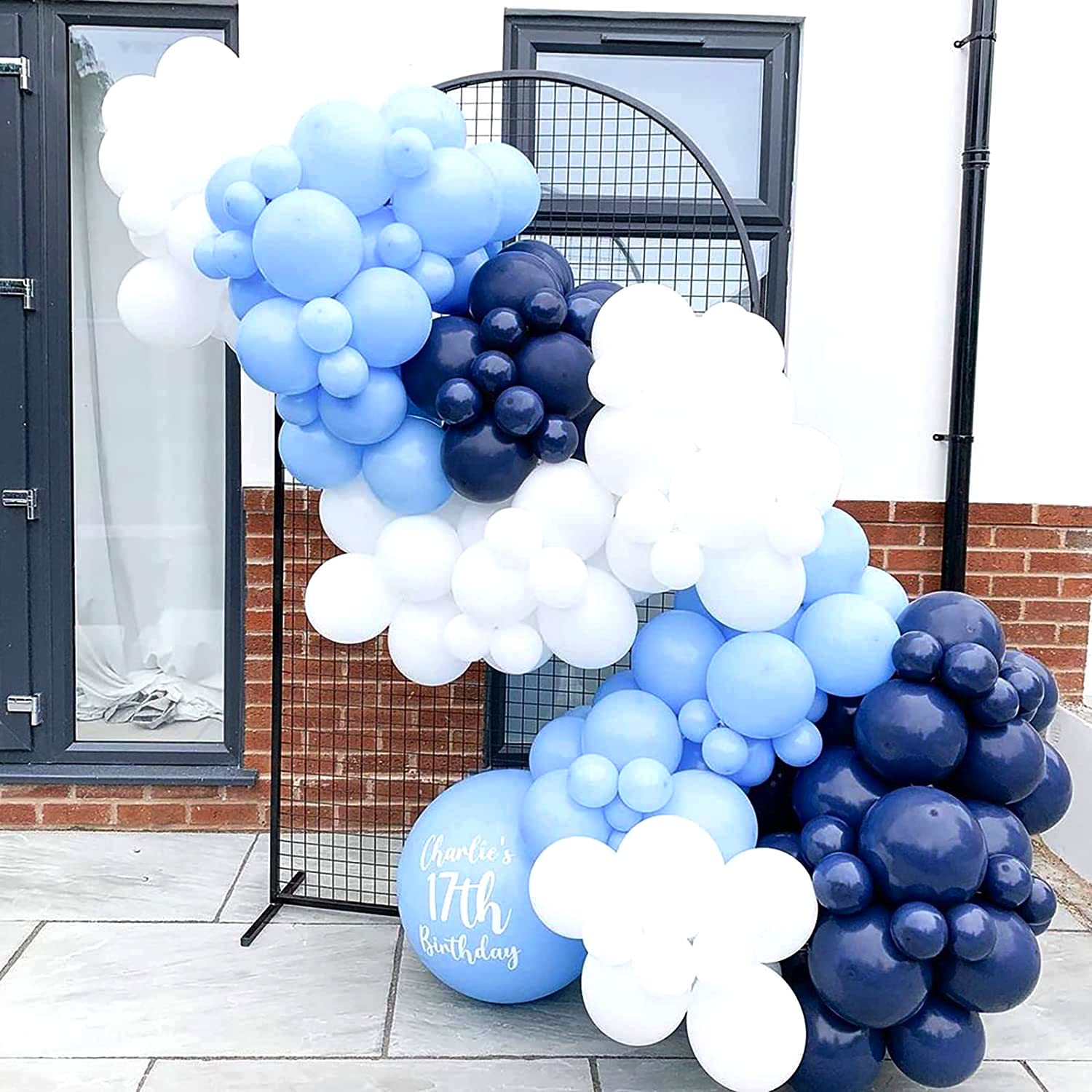 100-Pack Navy Blue Balloon Garland Arch Kit - 18/12/10/5 Inch Dark Blue Latex Balloons for Birthday, Wedding, Gender Reveal & Party Decorations - Perfect for Bridal Showers, Baby Showers, Anniversaries and Boys' Themed Celebrations