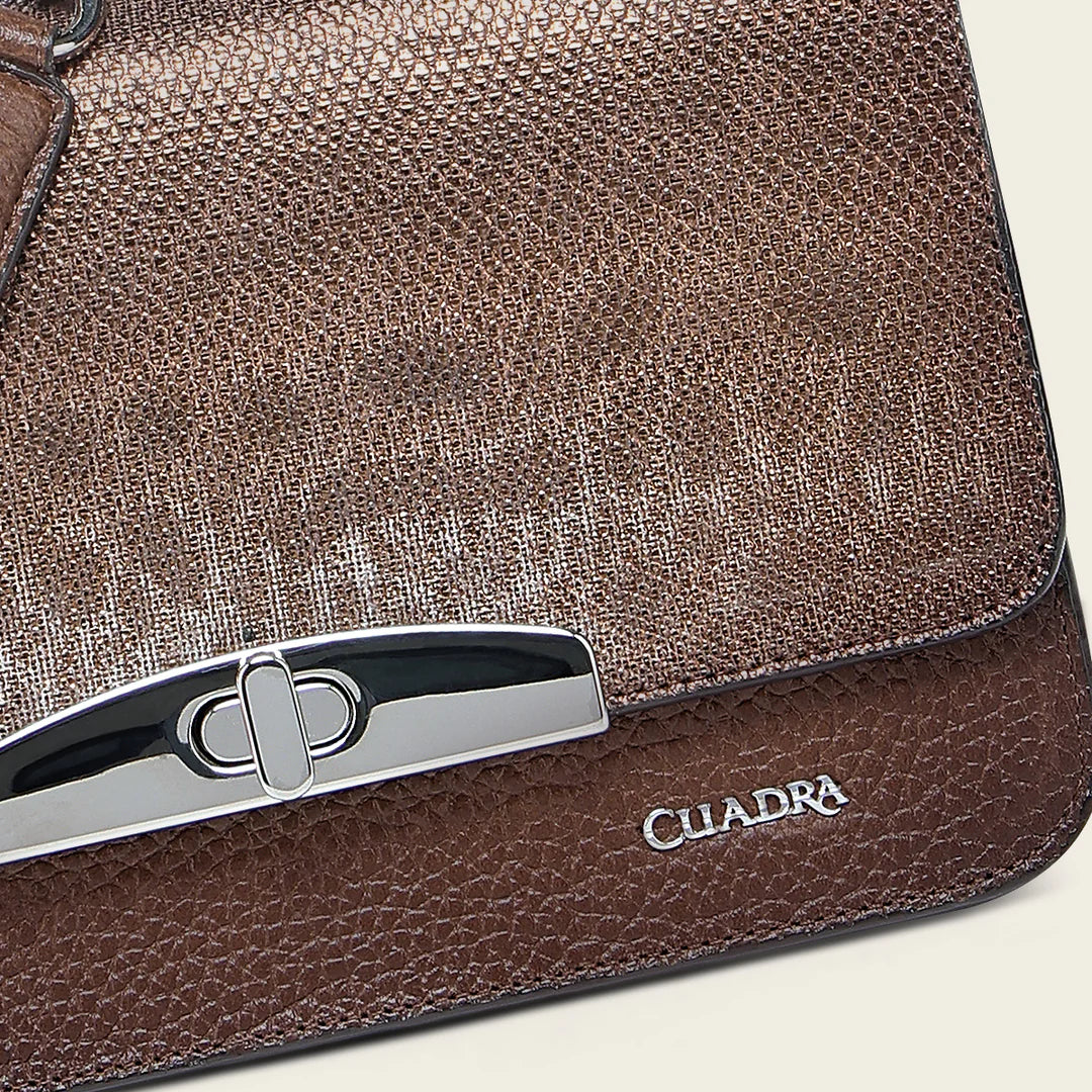 Stylish Brown Cuadra Casual Handbag for Women - Fashionable Crossbody Purse for Everyday Use, Work, and Travel