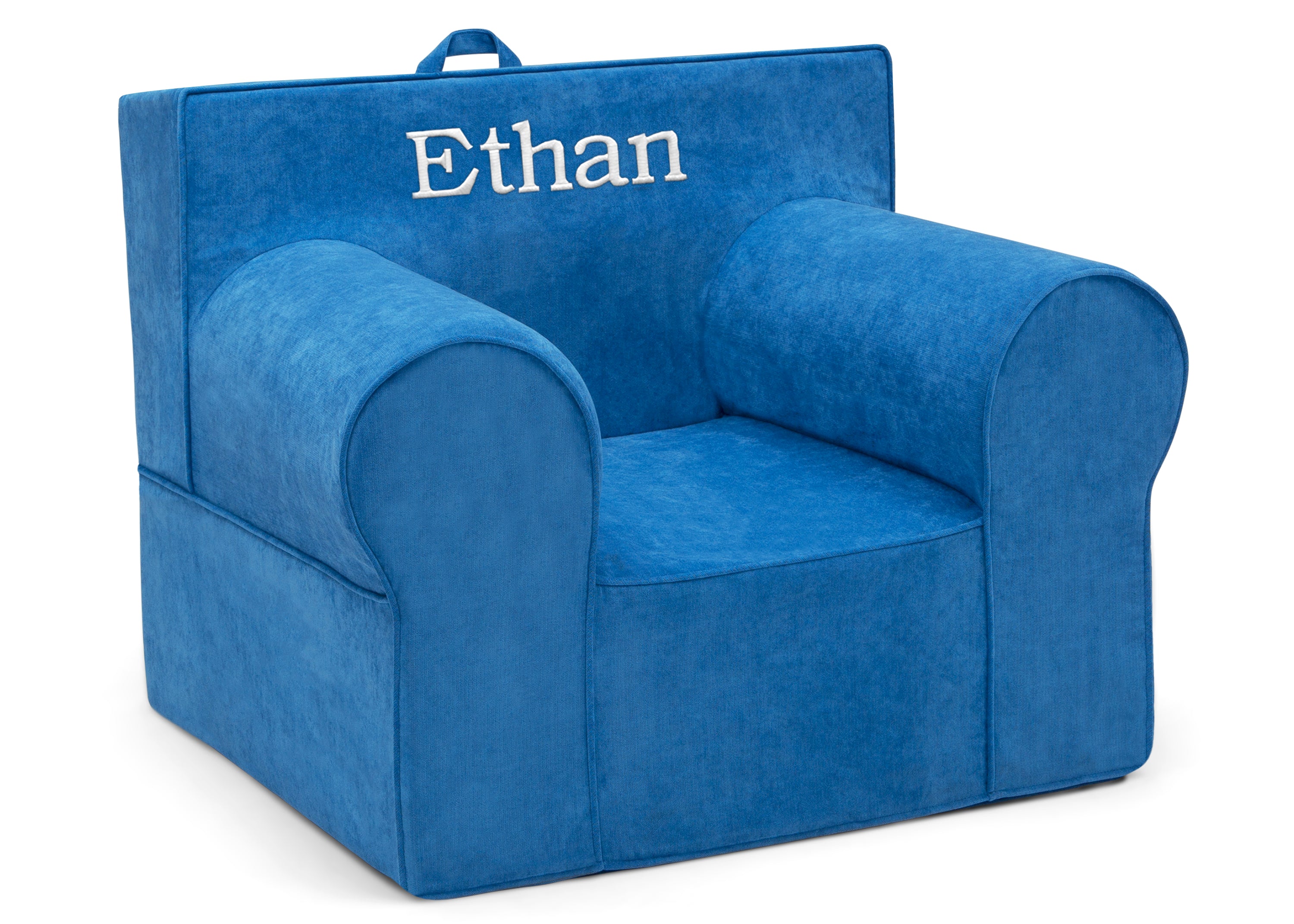 Personalized XL Cozee Foam Chair for Kids - Extra Large Comfortable Floor Seating for Playroom, Bedroom & Reading Nook