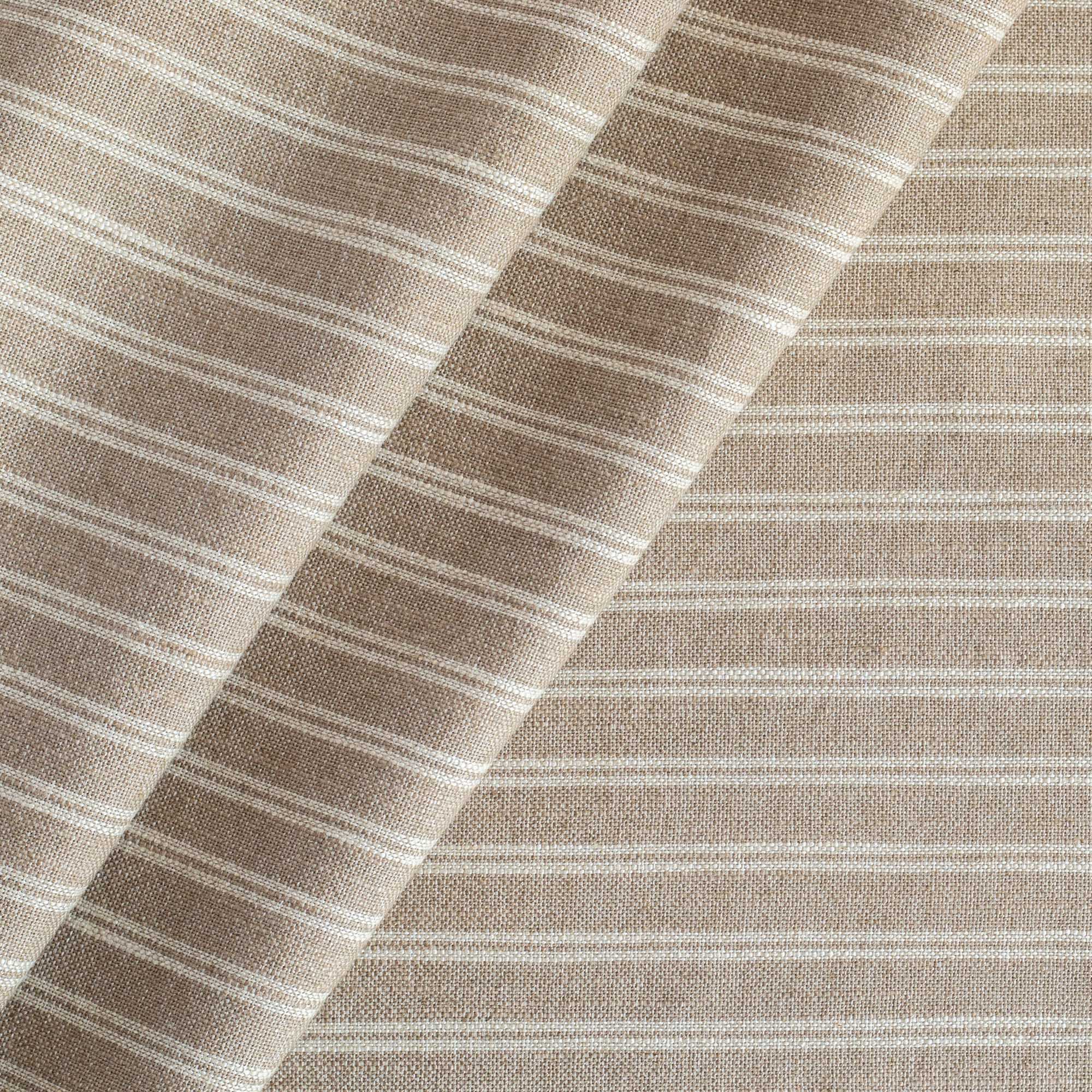 Conway Stripe Fabric - Premium Upholstery Material for Sofas, Chairs & Home Decor | Durable & Stylish Bark Color