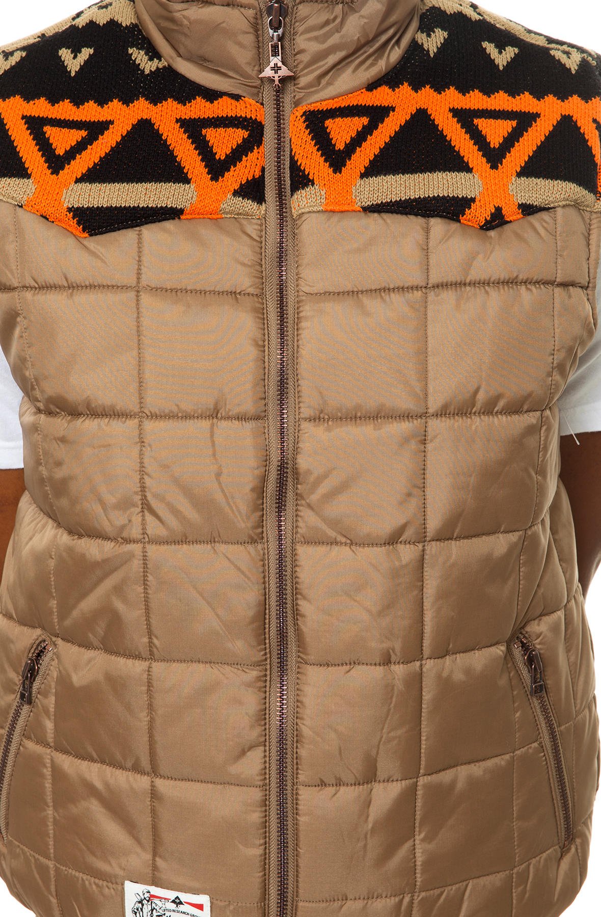 LRG Men's Alpine & Coke Puffy Vest - Lightweight Winter Jacket for Outdoor Activities, Hiking & Casual Wear