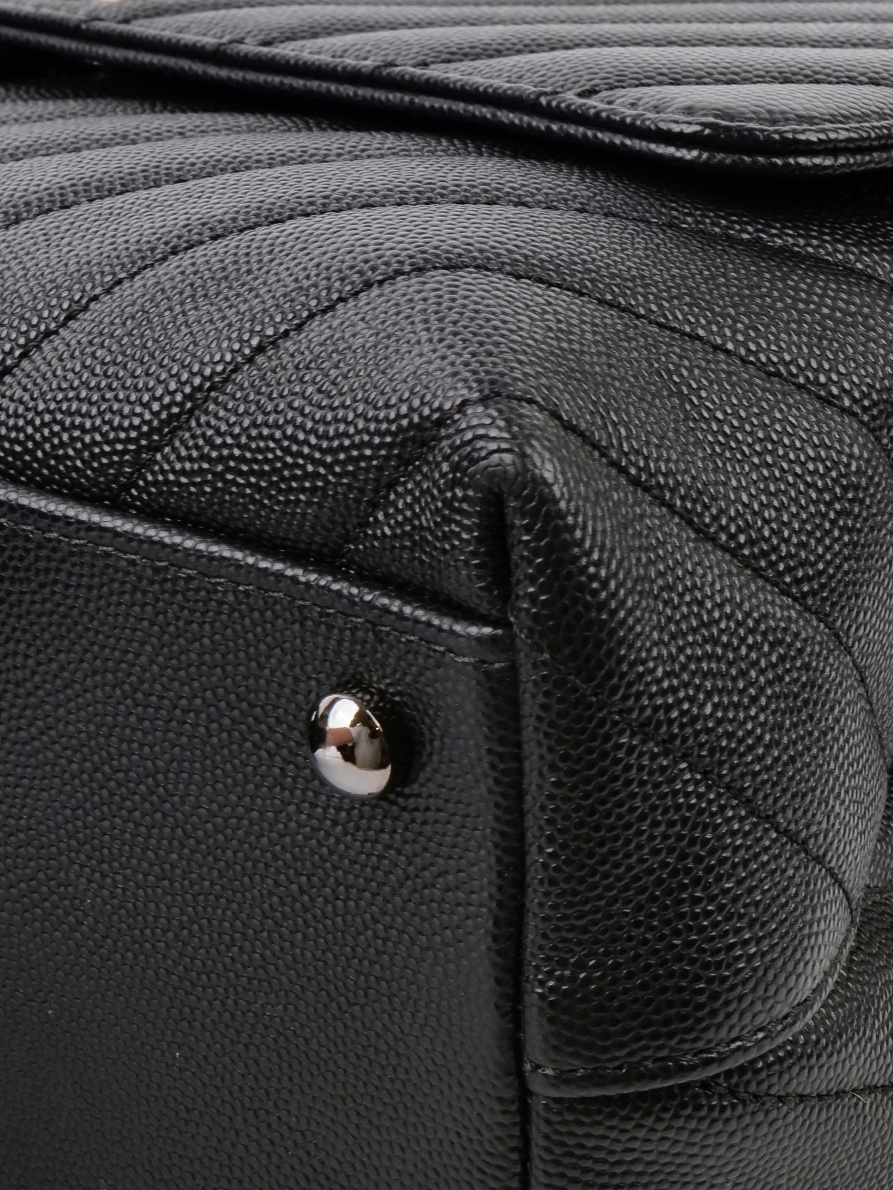 Chanel Medium Chevron So Black Coco Handle Bag - Luxury Quilted Leather Crossbody Purse for Women | Perfect for Evening Parties, Date Nights & Special Occasions